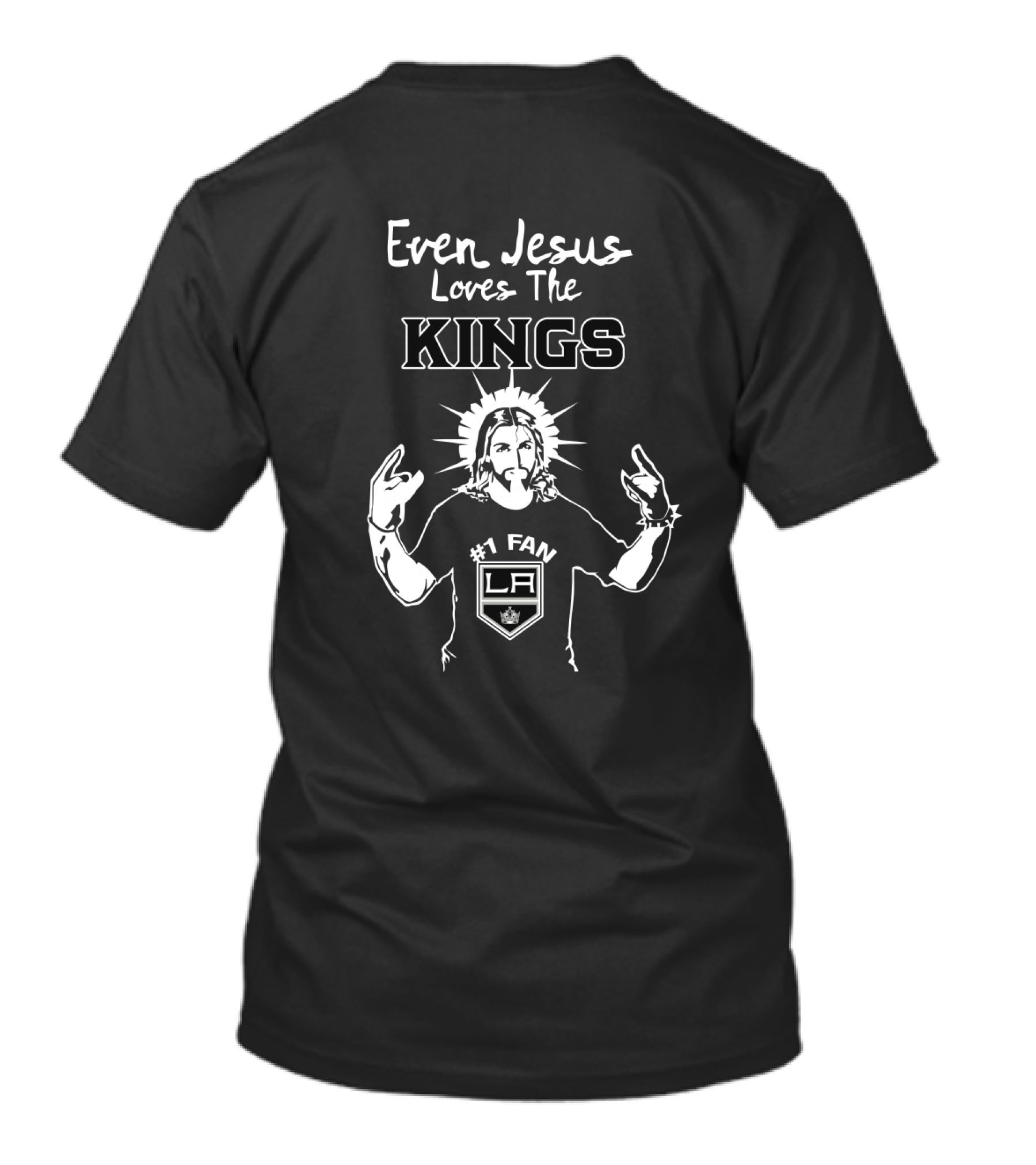 Even Jesus Loves The Kings LA #1 Fan Classic Hockey Enthusiast T-Shirt