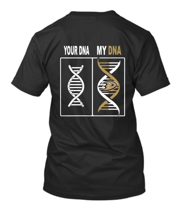 Anaheim Ducks DNA Fan Design With Genetic Twist T-Shirt