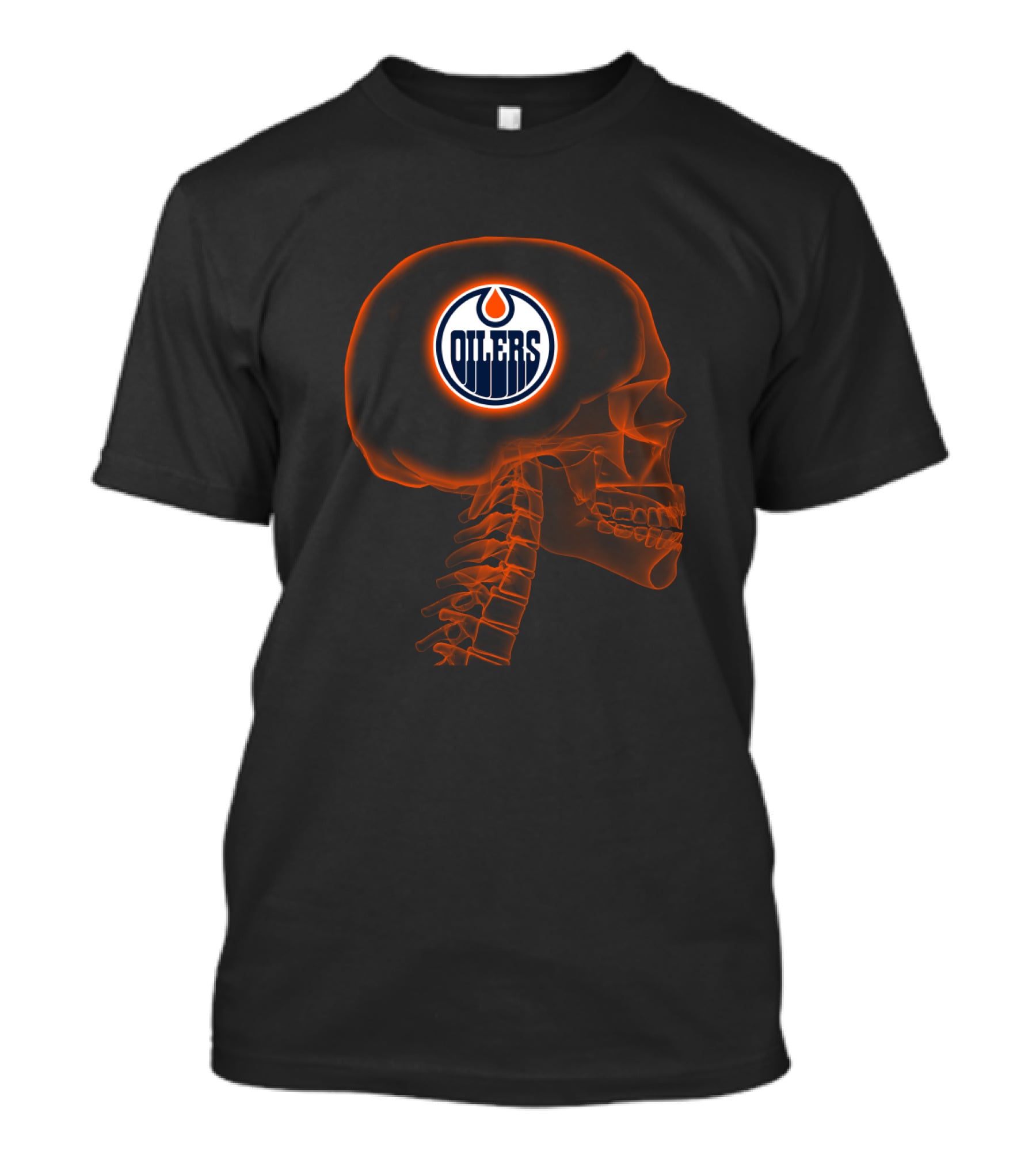 Edmonton Oilers Brain X-Ray T-Shirt