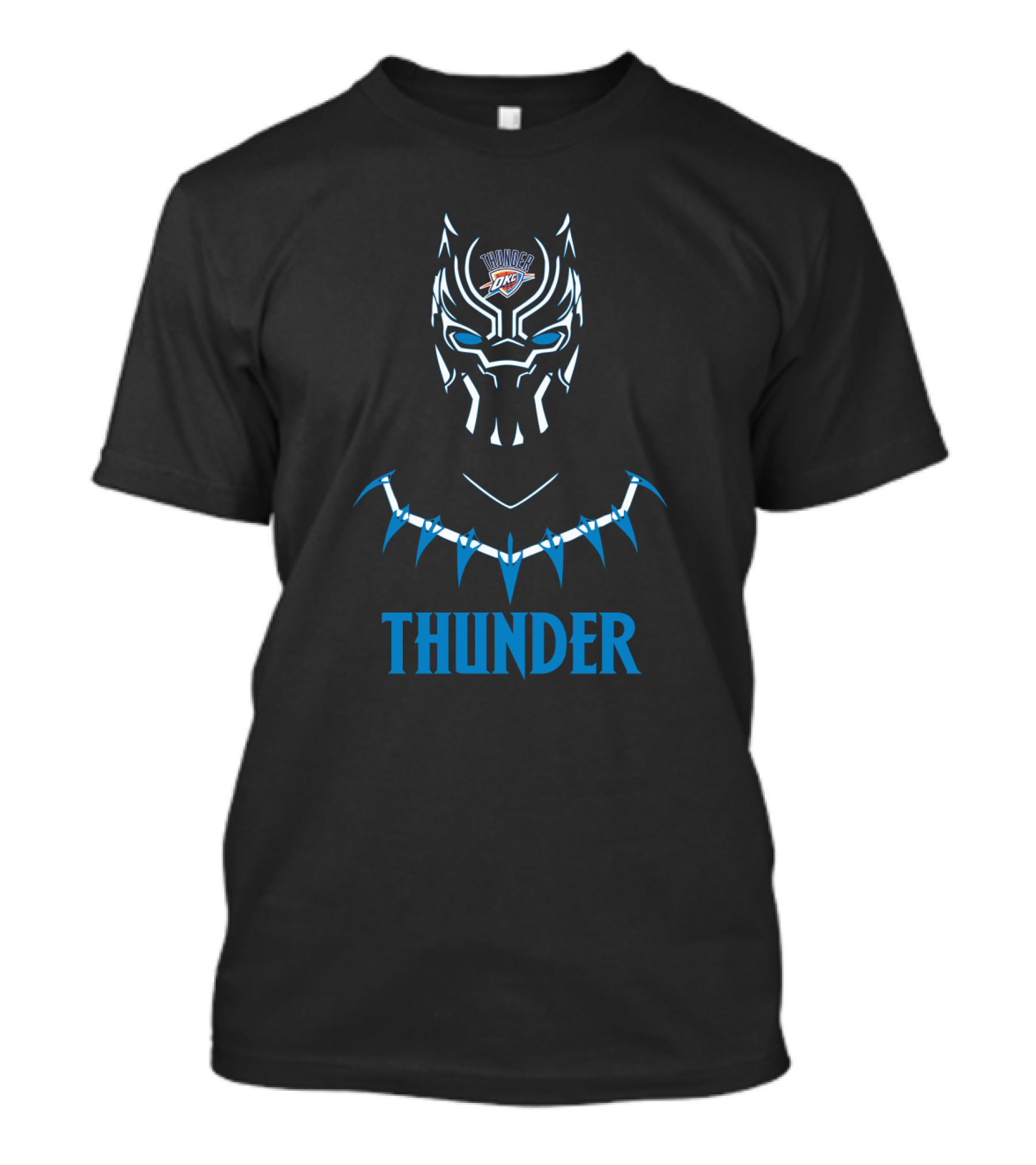 Okc Thunder Black Panther Fan T-Shirt