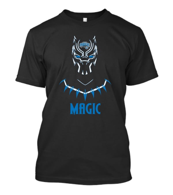 Orlando Magic Black Panther Fan Logo Mashup T-Shirt