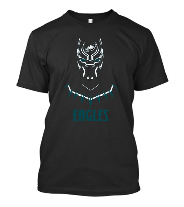 Black Panther Philadelphia Eagles Fan T-Shirt