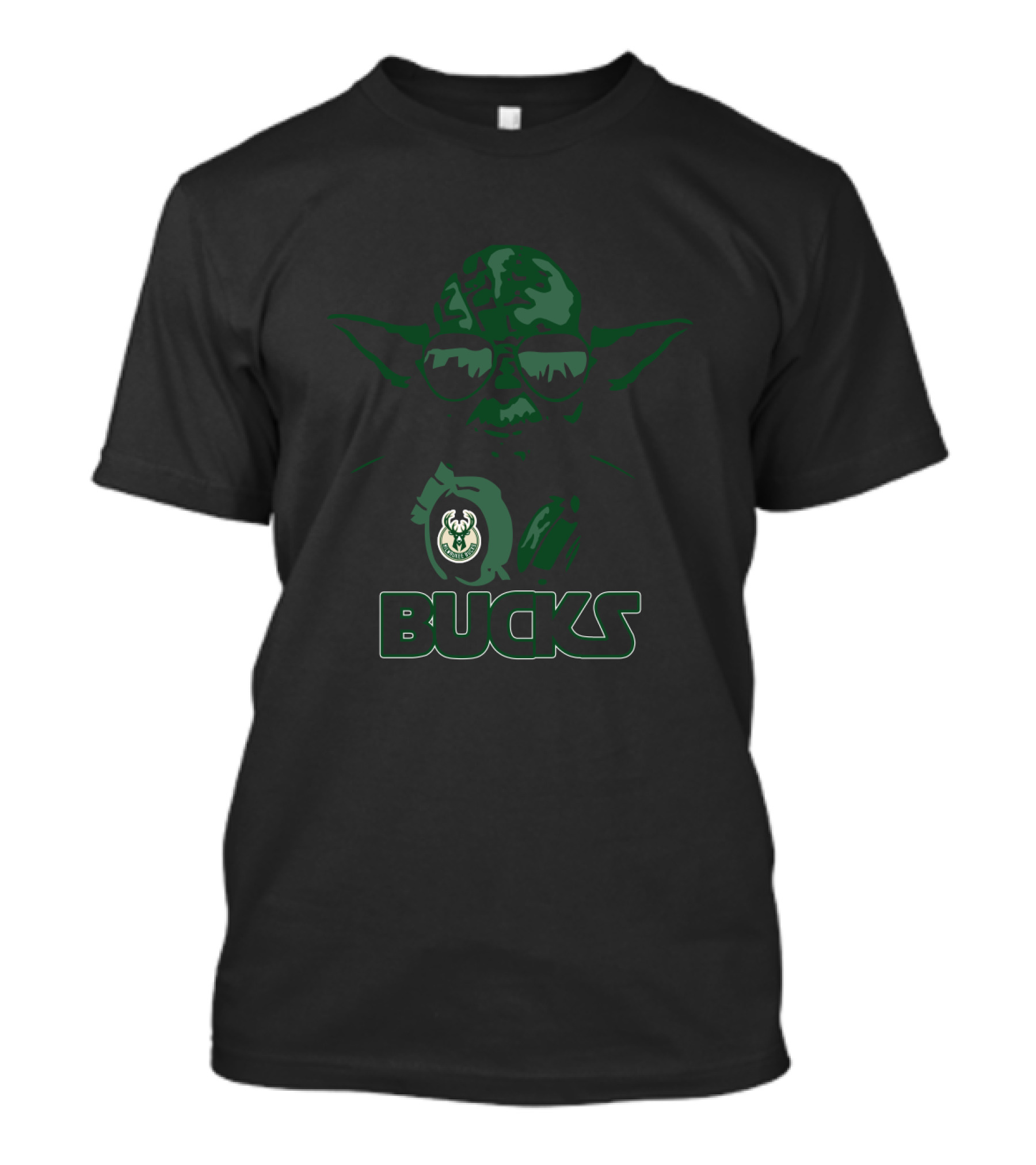 Yoda Milwaukee Bucks Star Wars Fans T-Shirt