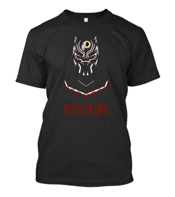 Black Panther Redskins Nfl Fan Crossover T-Shirt