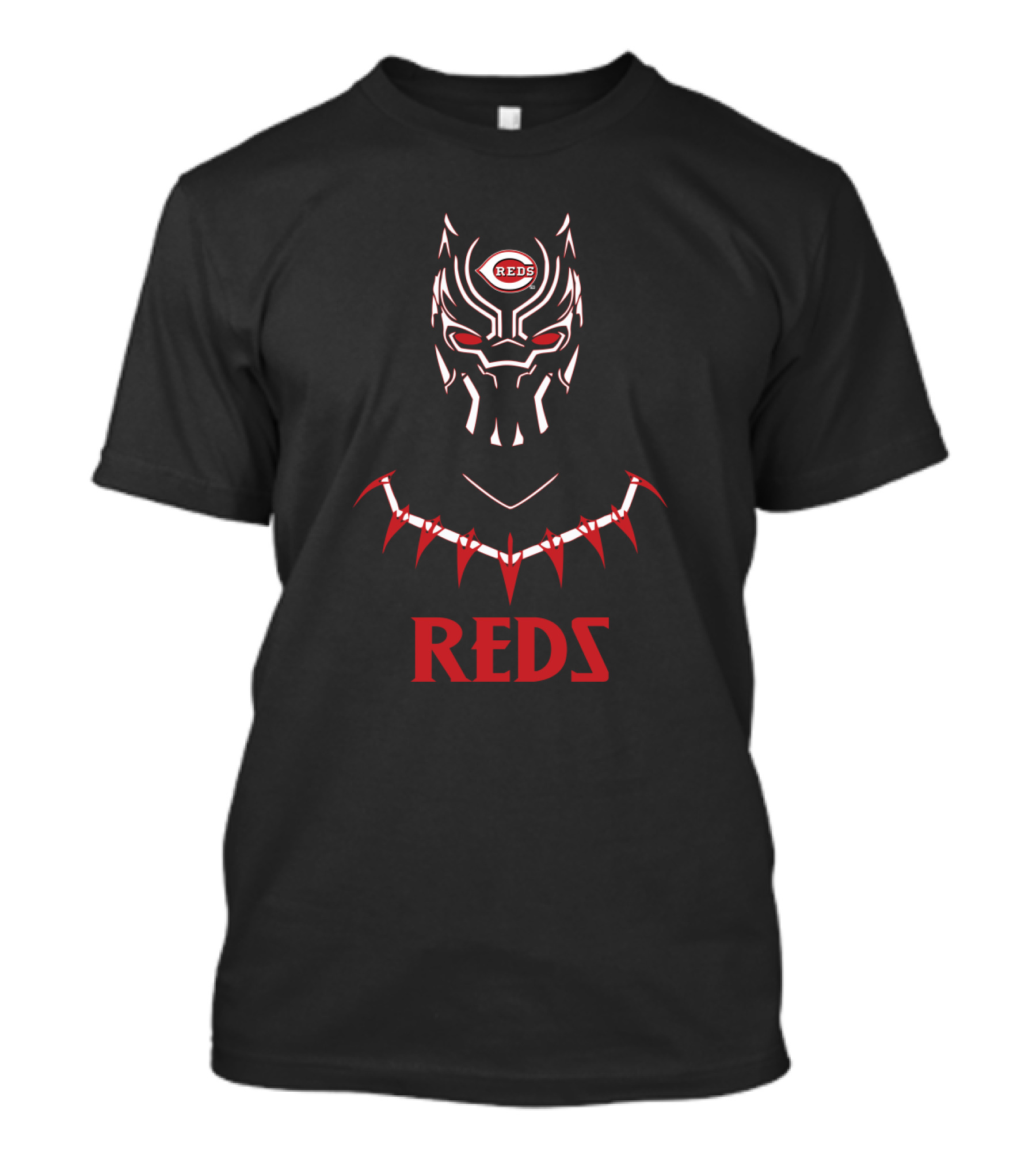 REDS Black Panther Cincinnati Fans Iconic Fusion T-Shirt