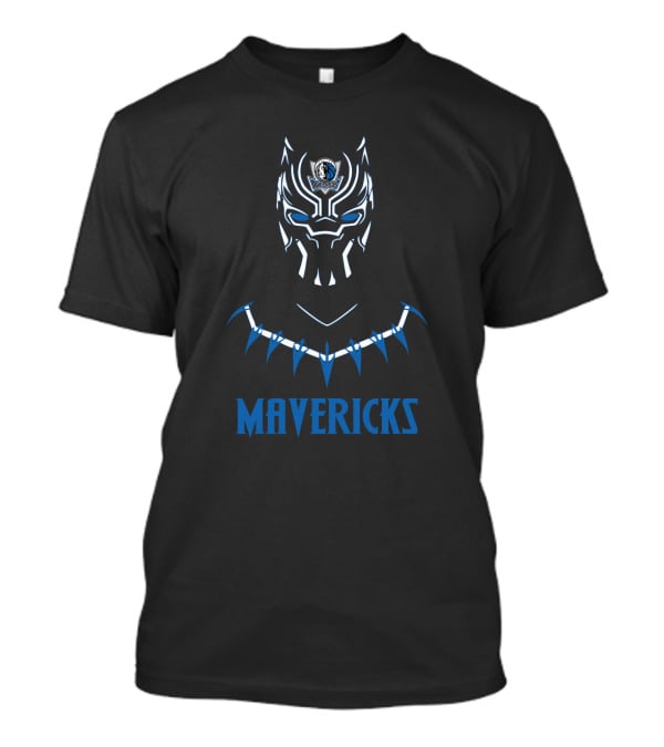 Black Panther Mavericks Logo Fusion T-Shirt