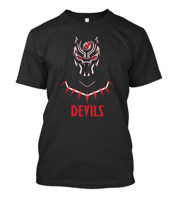 New Jersey Devils Fans Black Panther Mashup T-Shirt