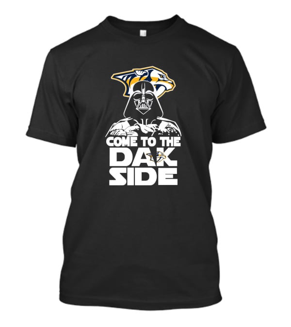 Nashville Predators Fans Come To The Dark Side Darth Vader Iconic Crossover T-Shirt