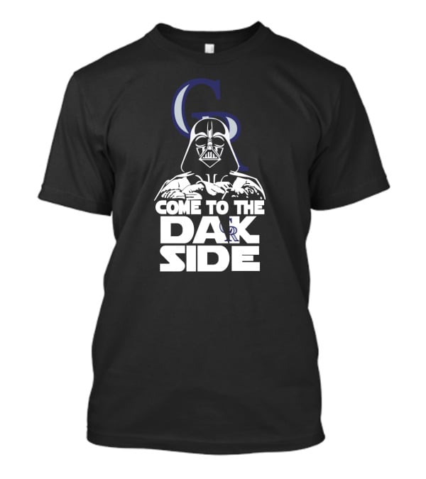 Come To The Dark Side Darth Vader Colorado Rockies Logo Fans T-Shirt