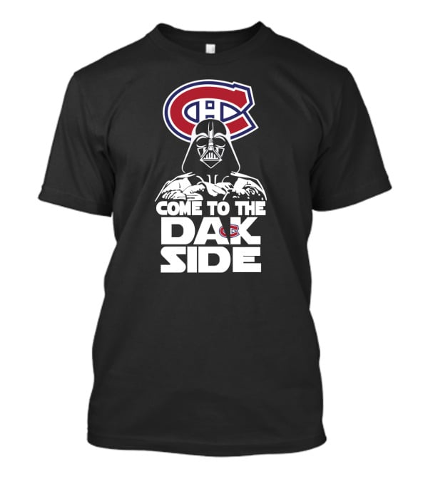 Montreal Canadiens Logo Darth Vader Come To The Dark Side T-Shirt