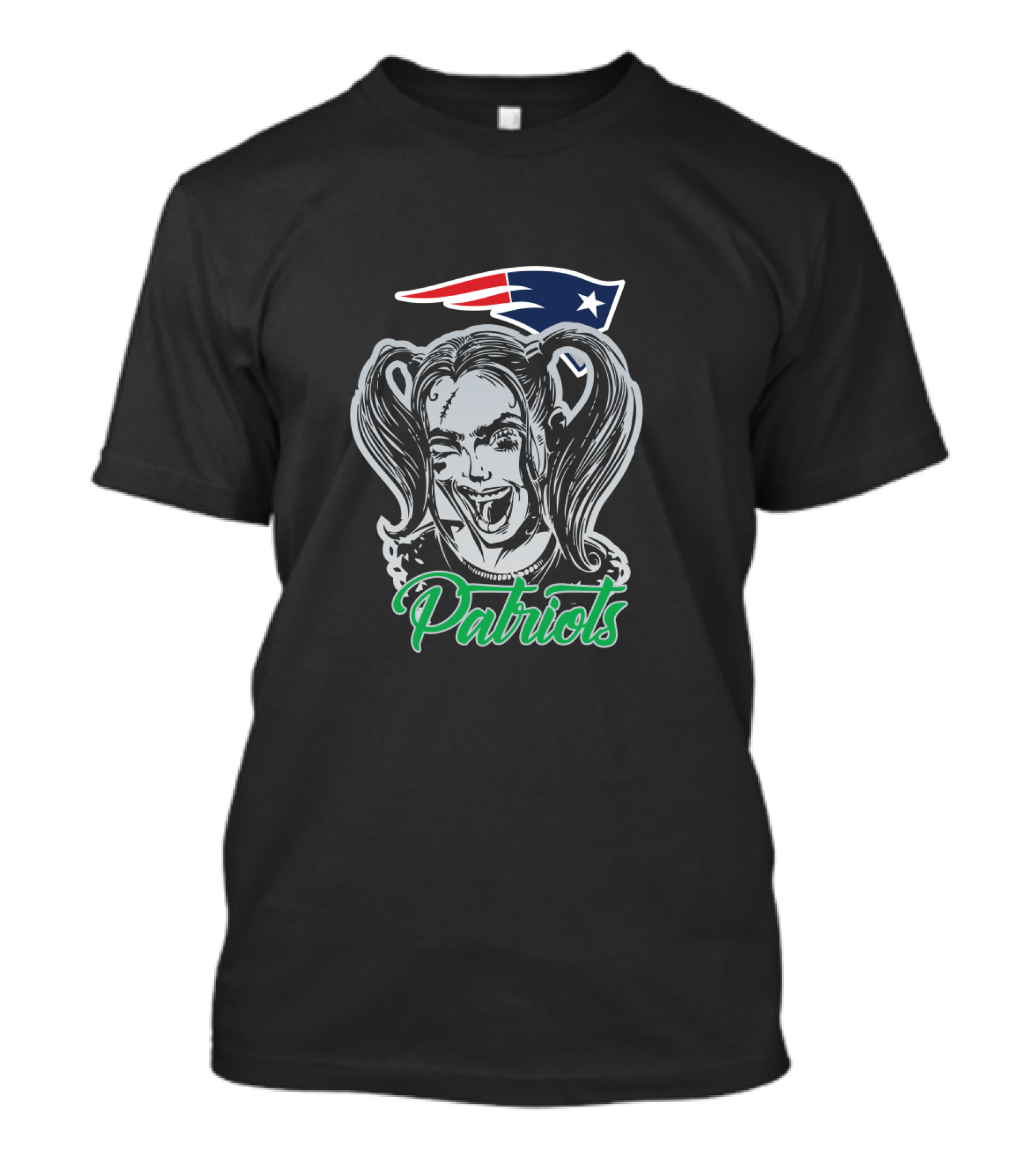Patriots Harley Quinn New England Football Iconic Crossover Fans T-Shirt
