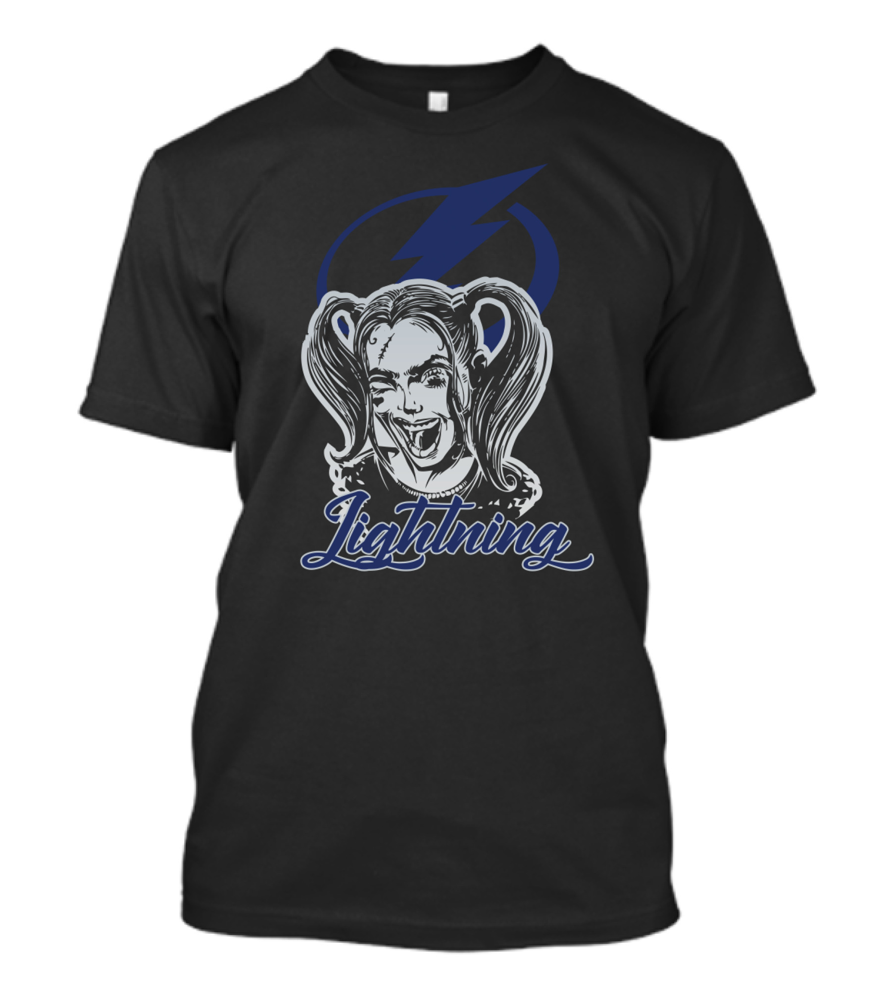 Harley Quinn Tampa Bay Lightning Fans Lightning T-Shirt