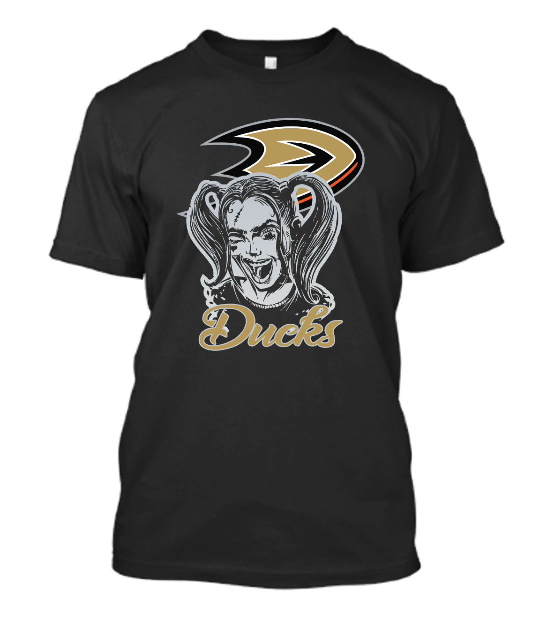 Harley Quinn And Anaheim Ducks Fans T-Shirt