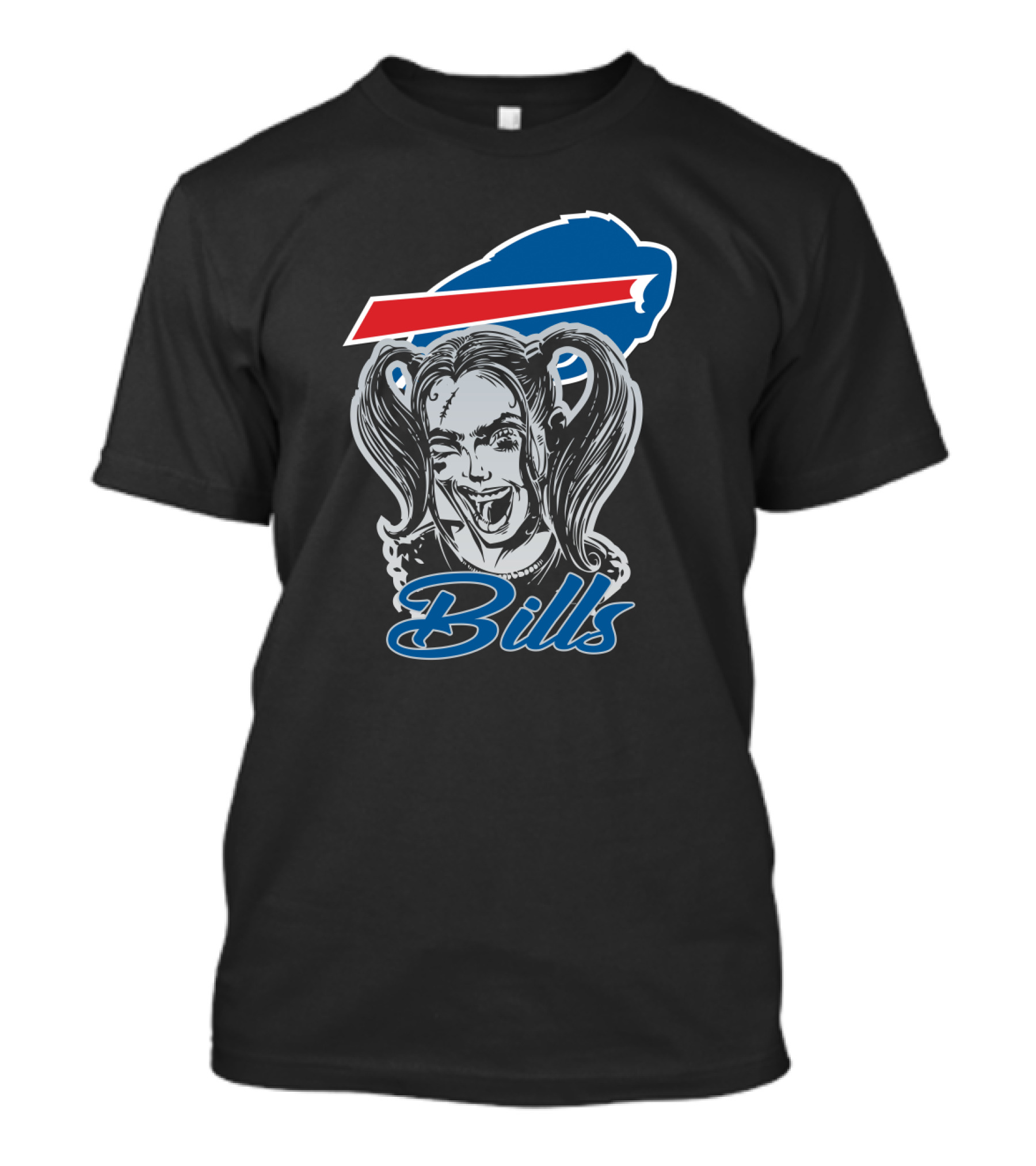 Harley Quinn Laughing Bills Buffalo T-Shirt