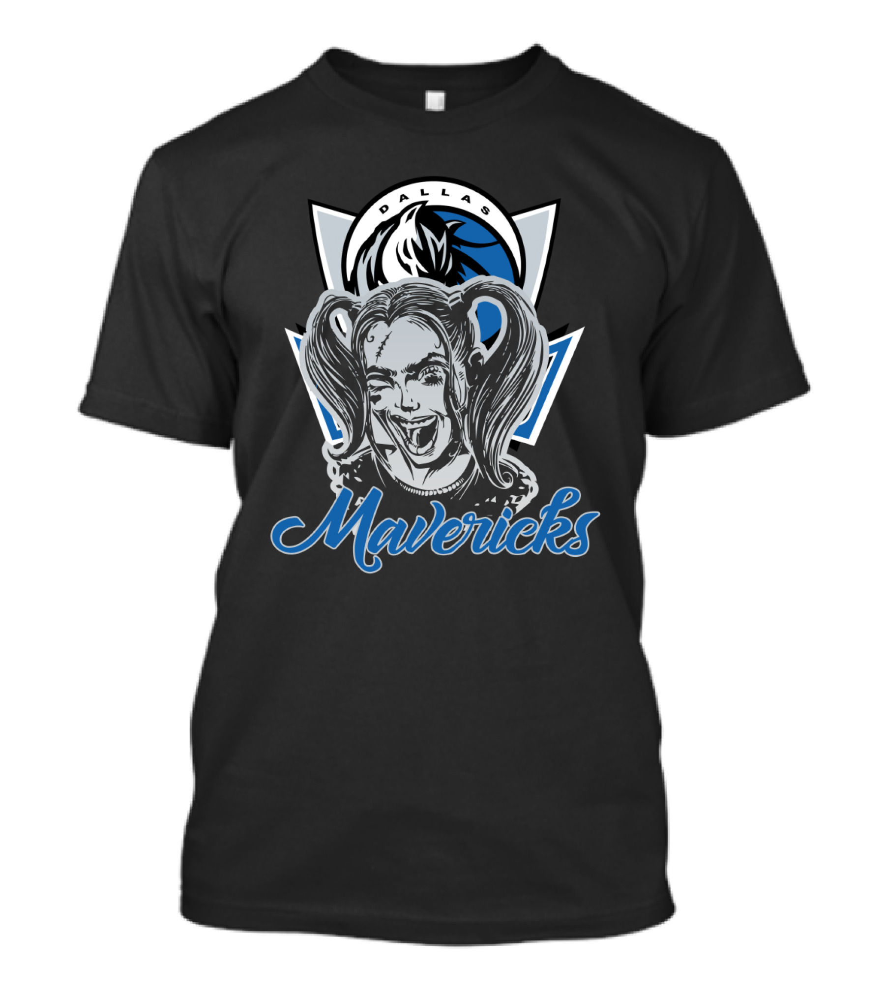 Dallas Mavericks Harley Quinn Fan Mashup T-Shirt