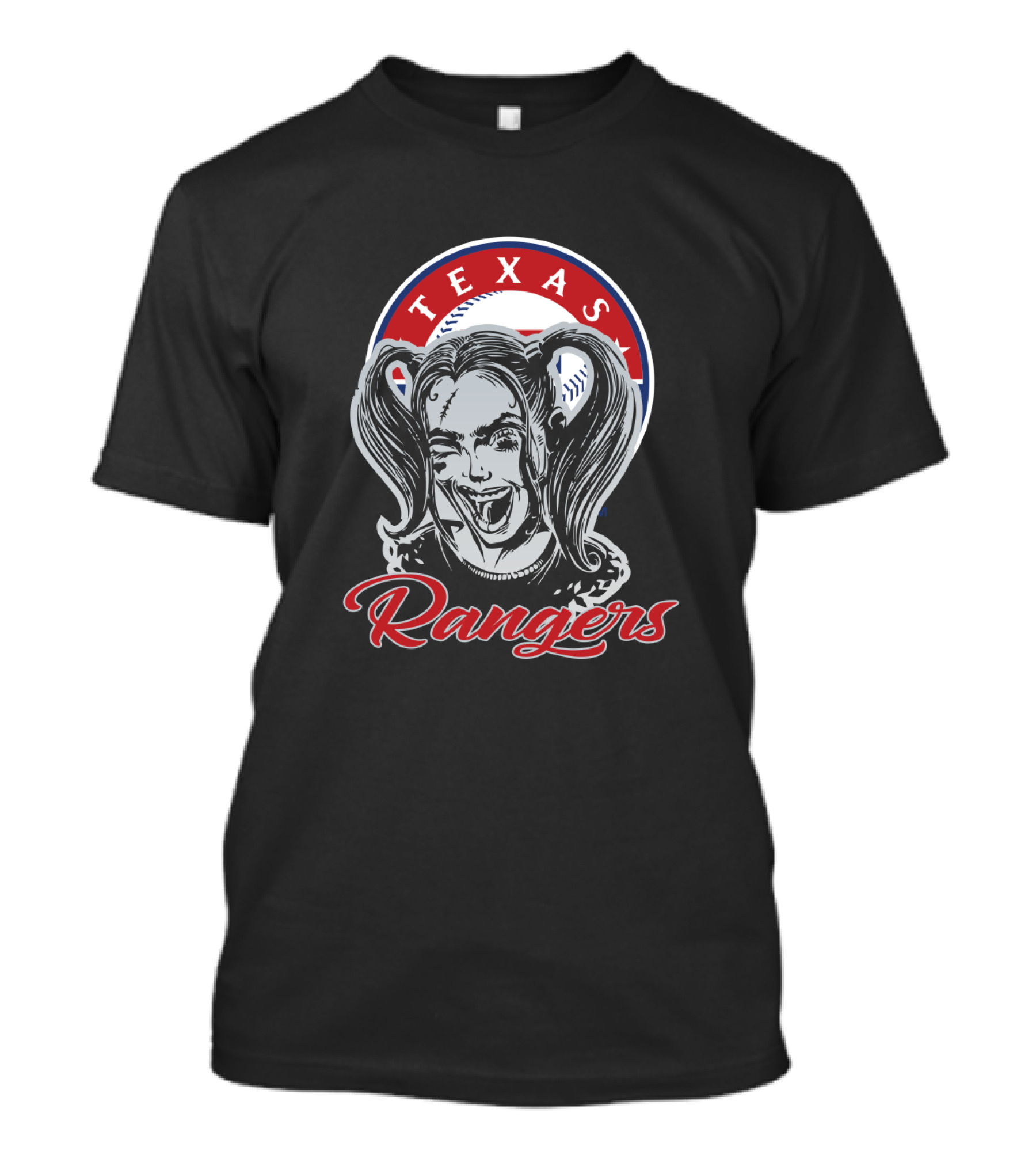 Texas Rangers Harley Quinn Fans T-Shirt