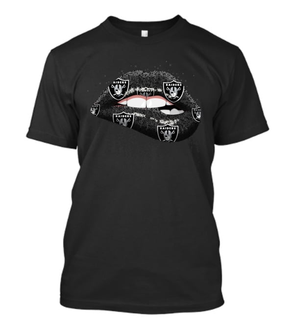 Oakland Raiders Lips Fan Gear T-Shirt
