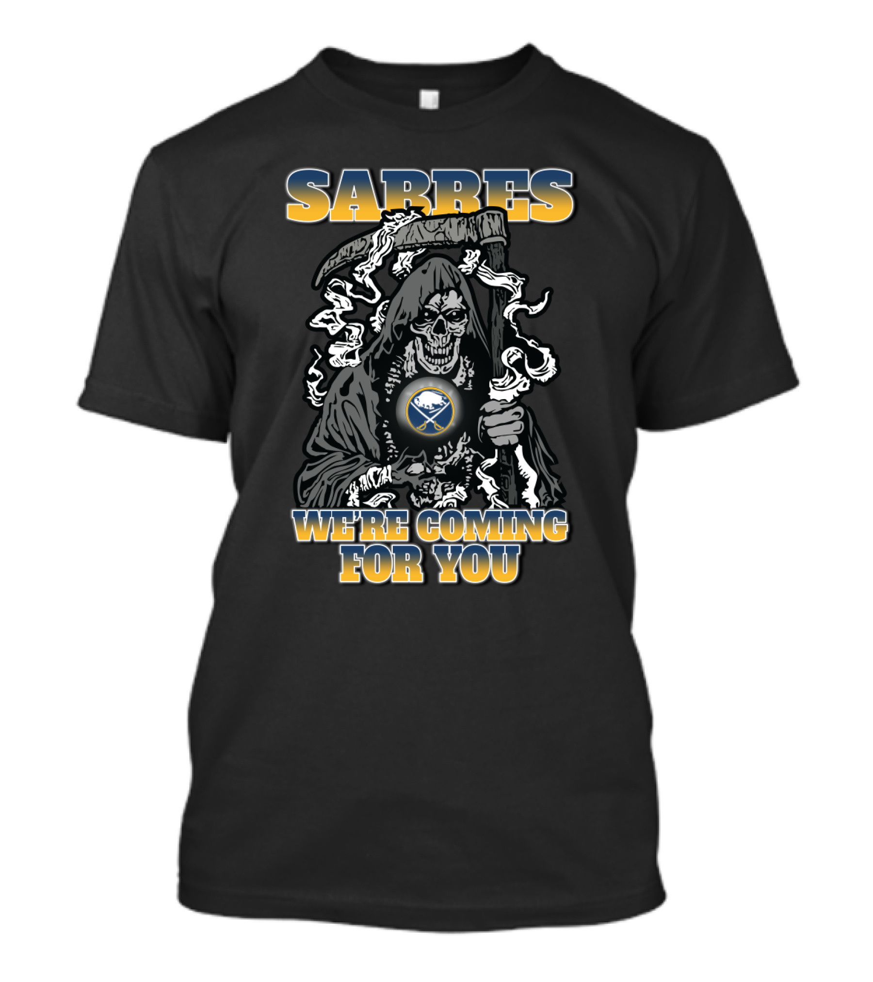 Buffalo Sabres Grim Reaper We're Coming For You T-Shirt