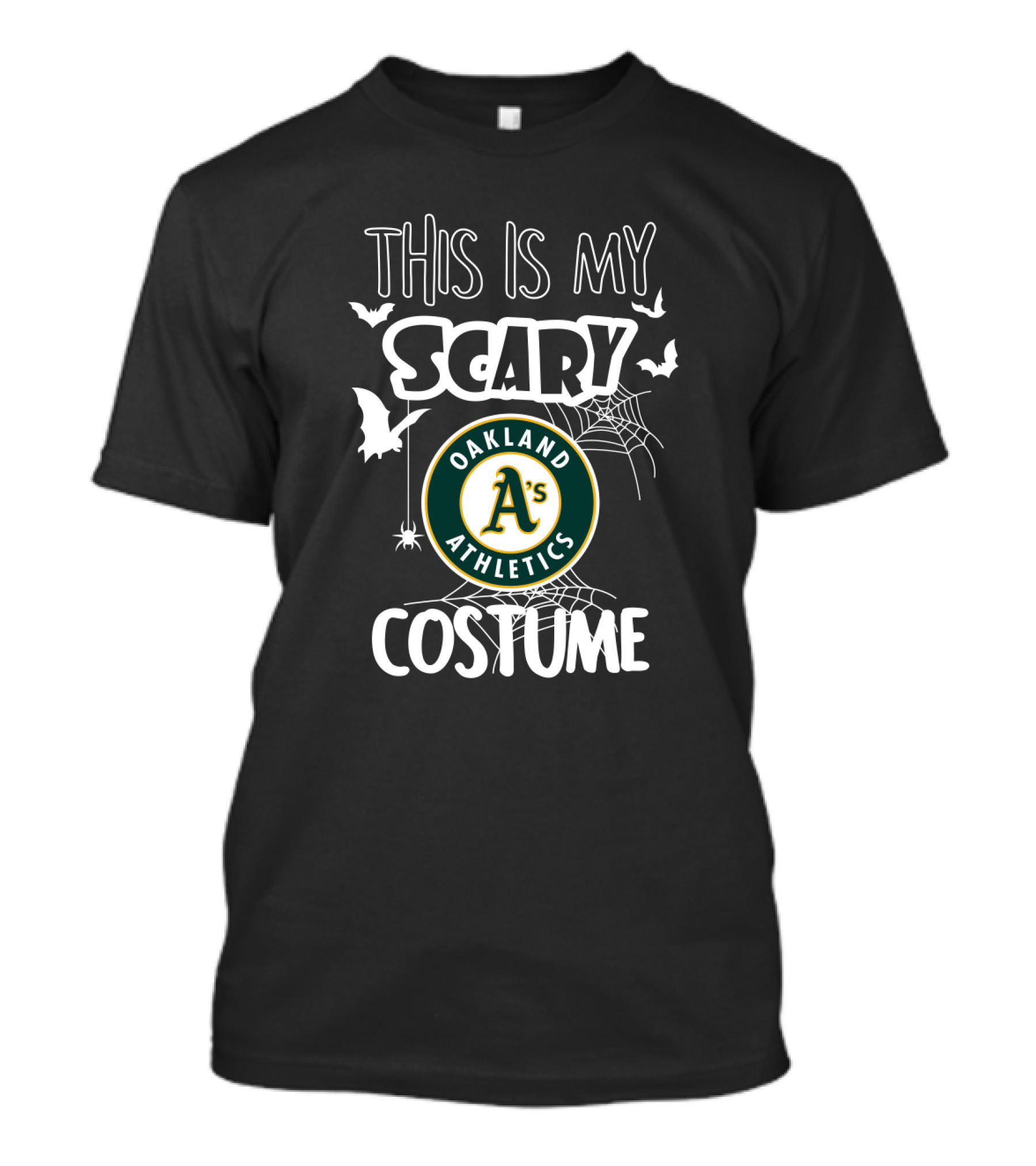 Oakland Athletics Scary Costume Halloween T-Shirt