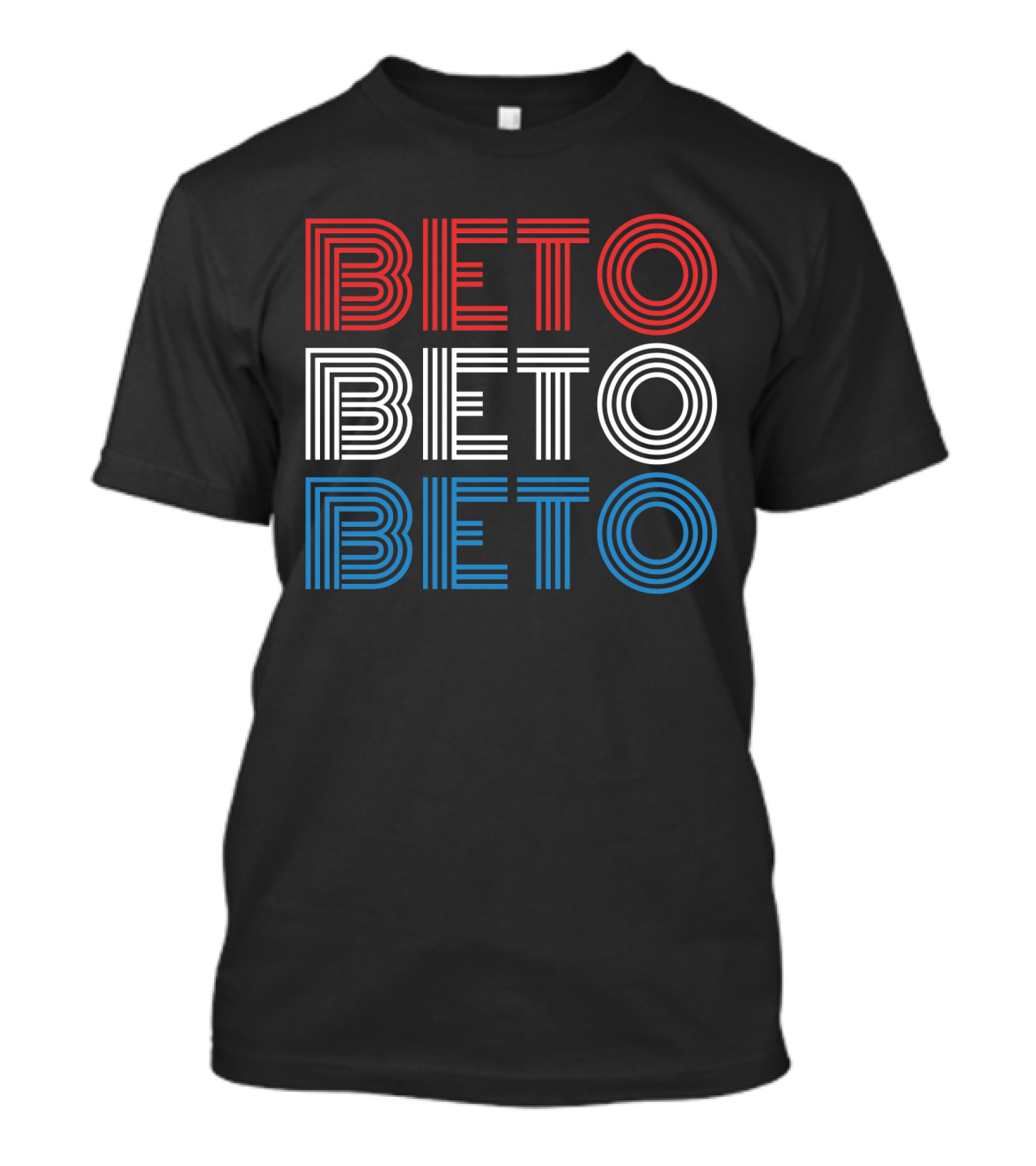 Beto Red White Blue Election Campaign Retro Stripes T-Shirt