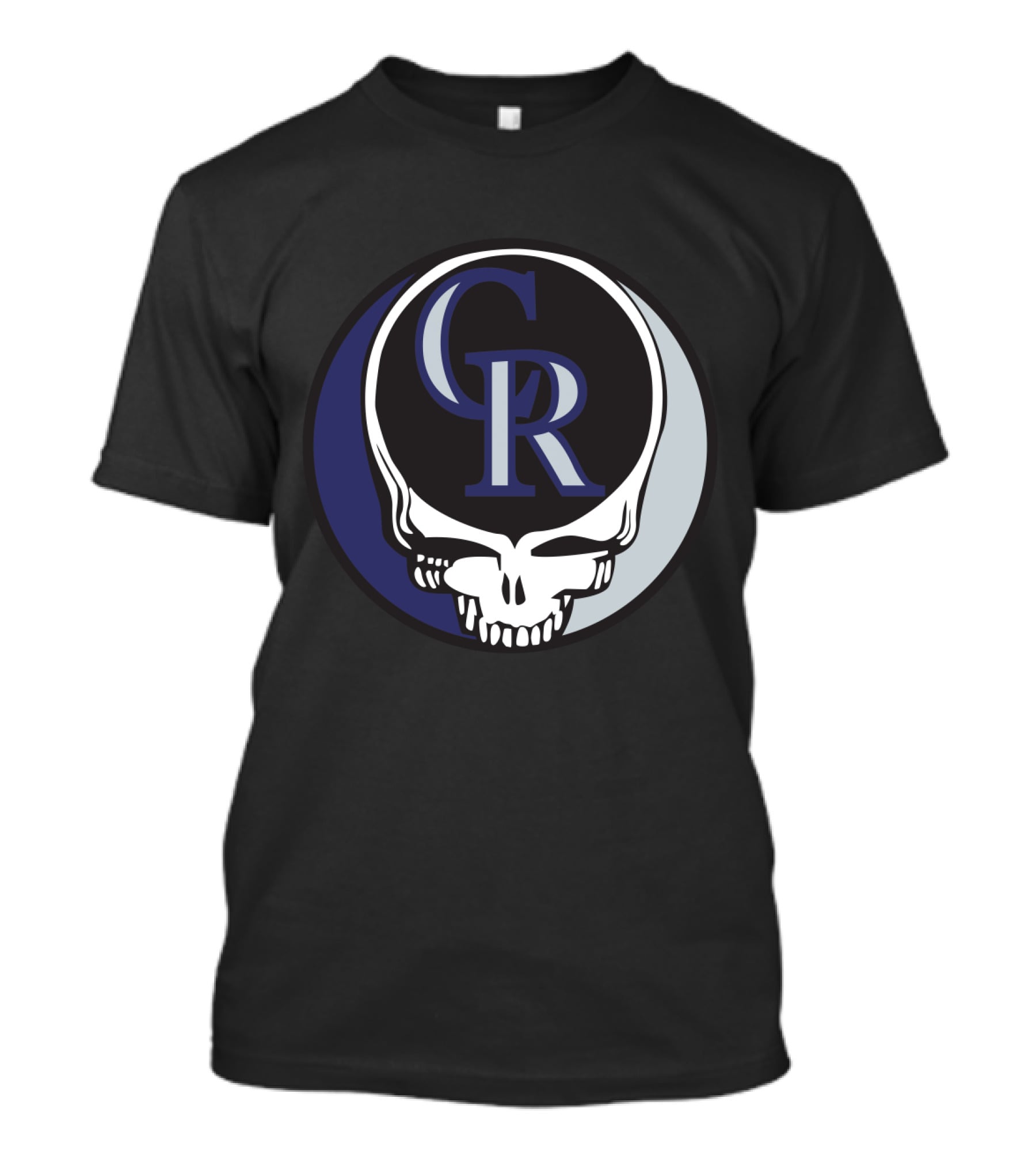 Grateful Dead Steal Your Face Colorado Rockies CR Logo Fusion T-Shirt