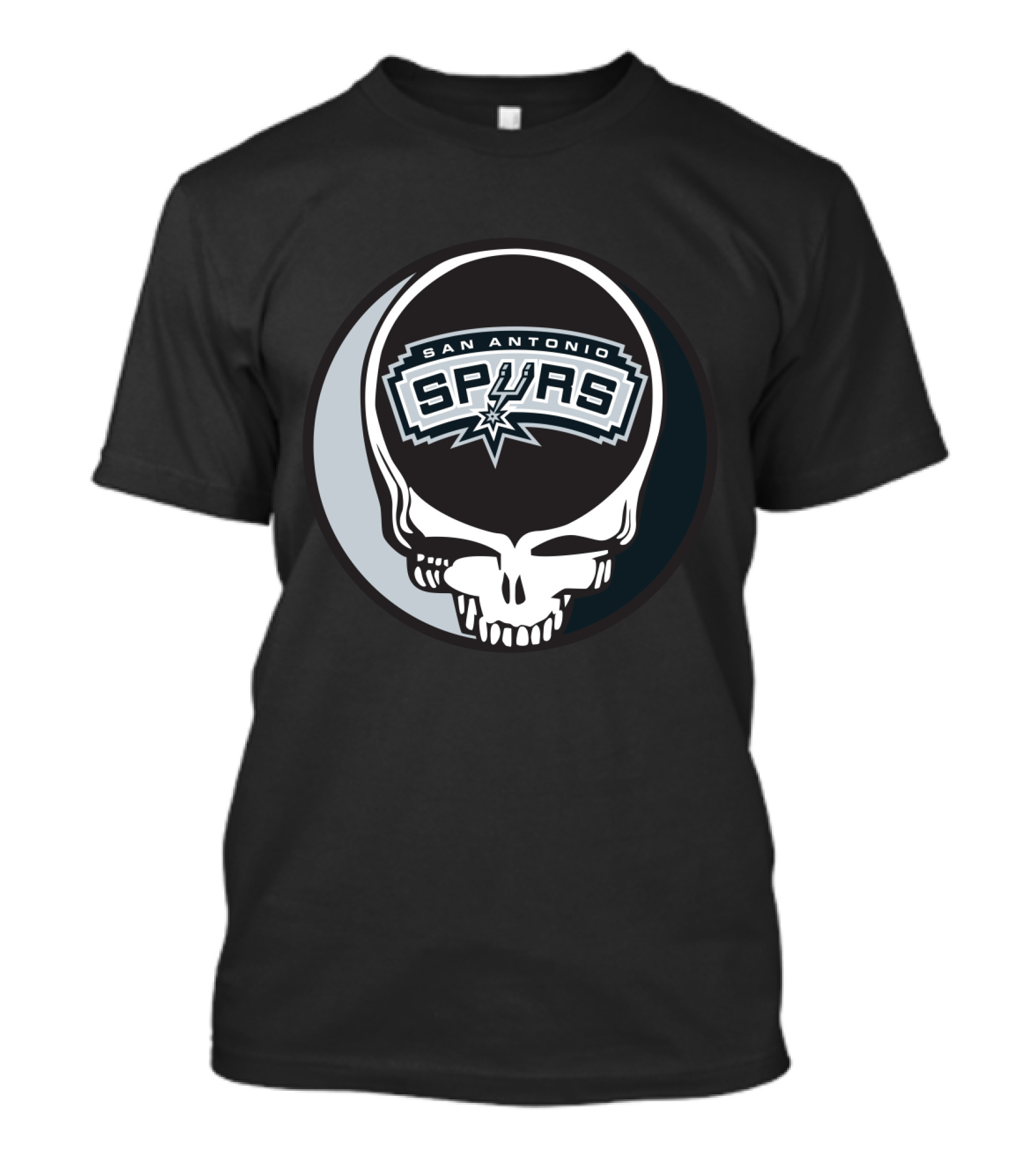 San Antonio Spurs Grateful Dead Skull T-Shirt