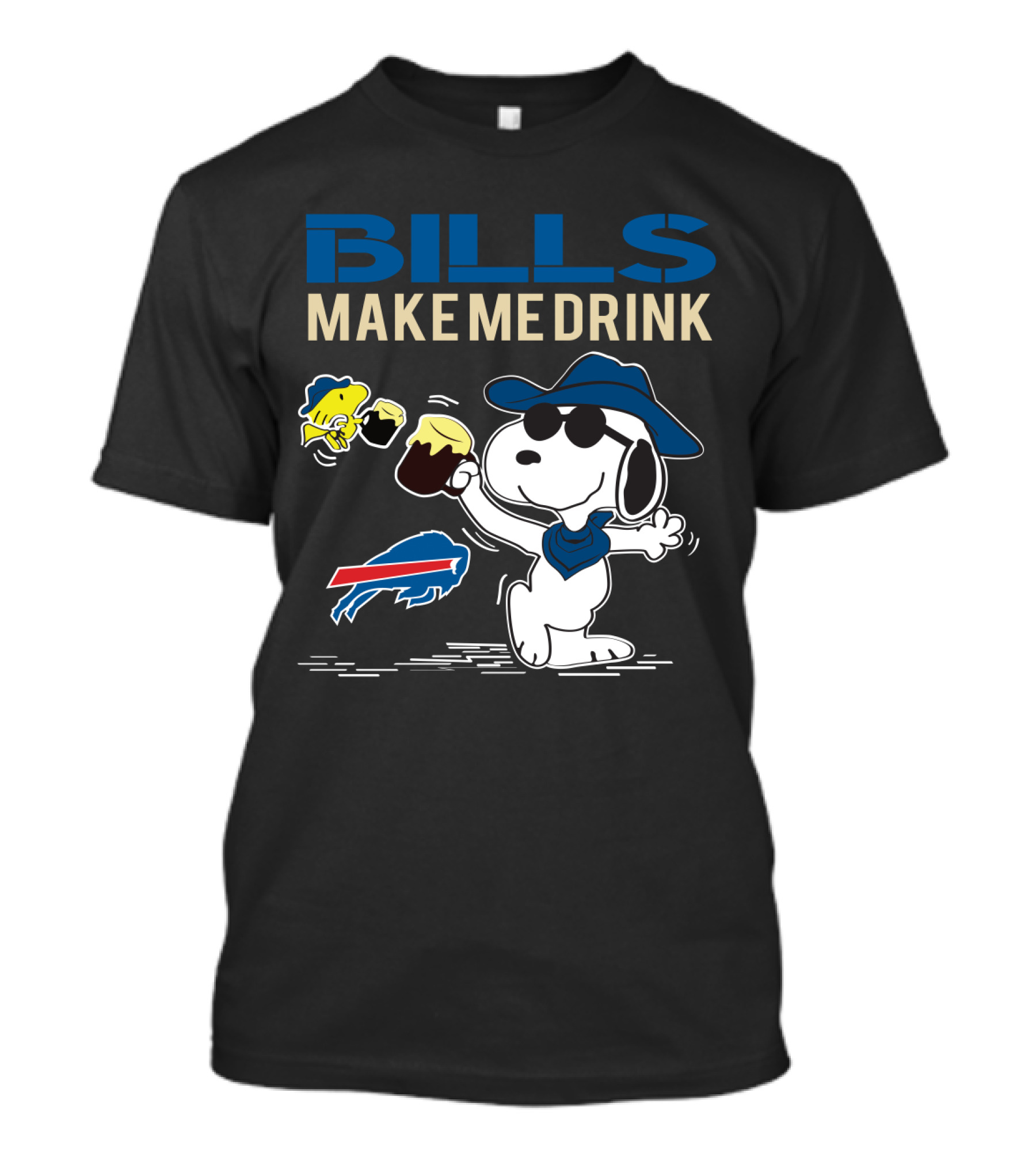 Bills Make Me Drink Snoopy Buffalo Bills Fans T-Shirt