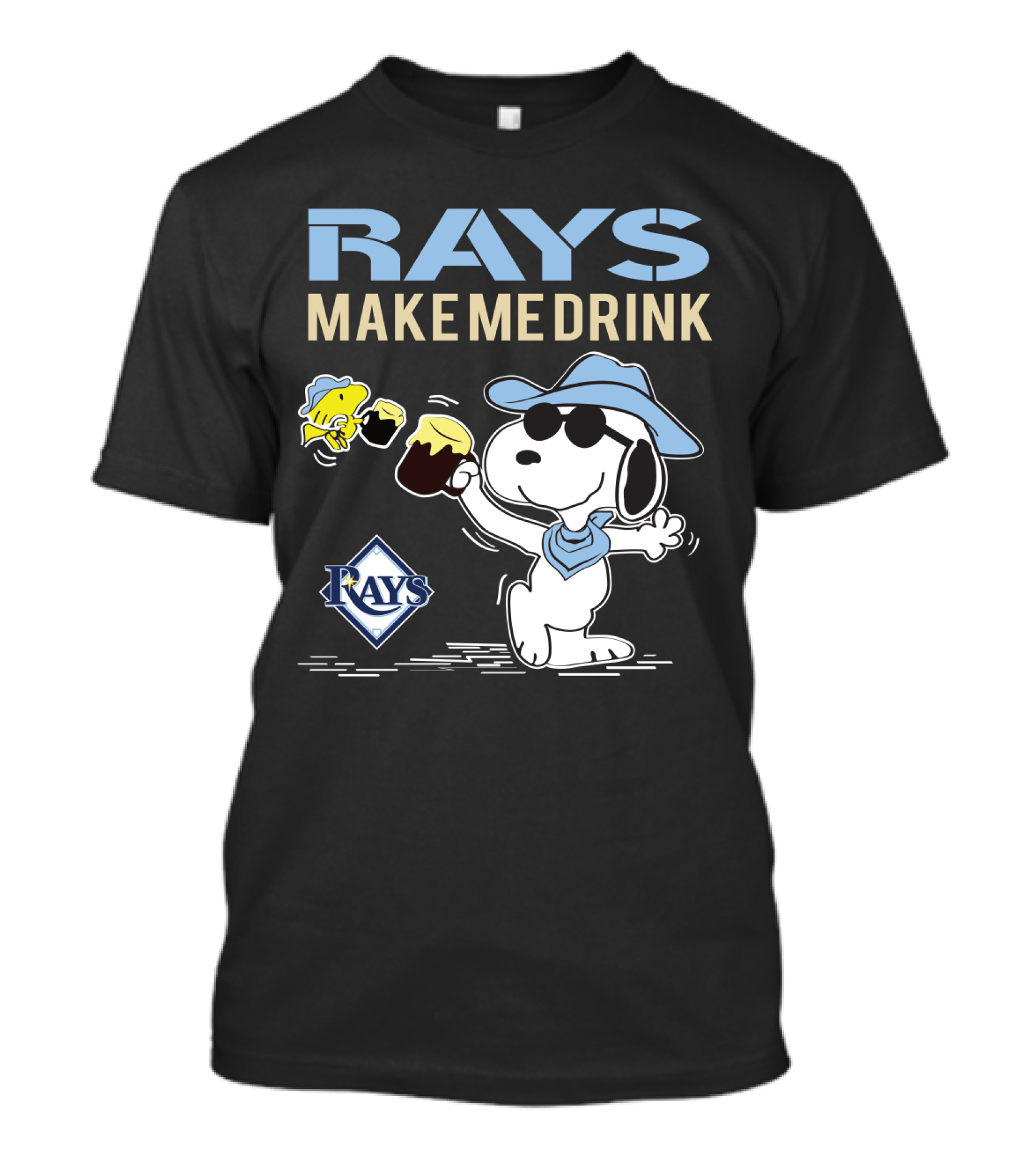 Rays Make Me Drink Snoopy With Tampa Bay Rays T-Shirt