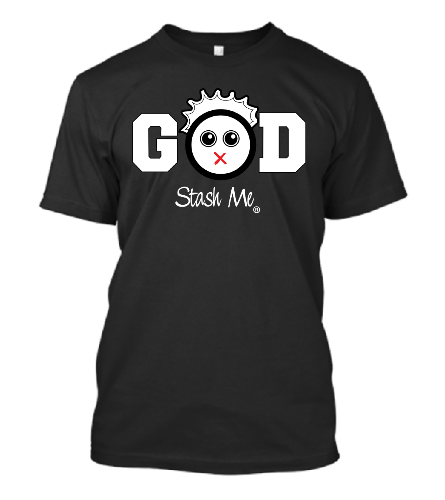 Stash Me God Icon With Crown And Circle Face T-Shirt
