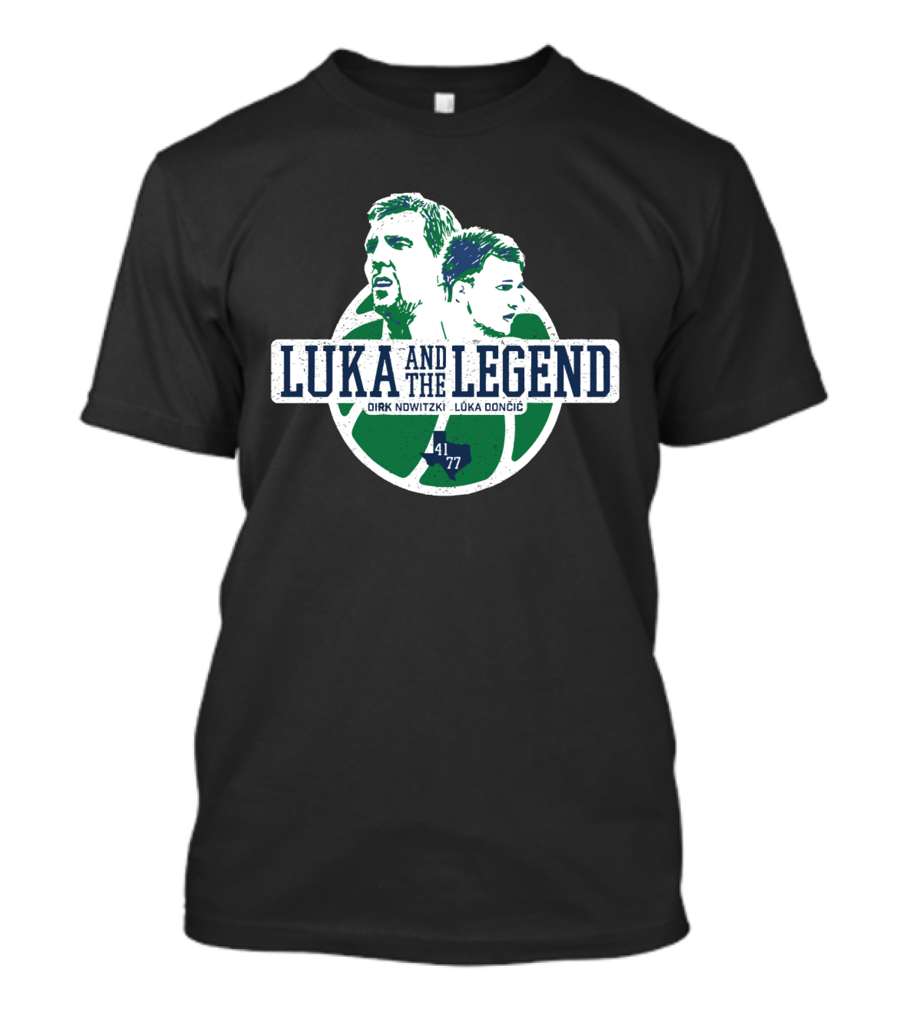 Luka And The Legend Dirk Nowitzki Luka Doncic 41 T-Shirt