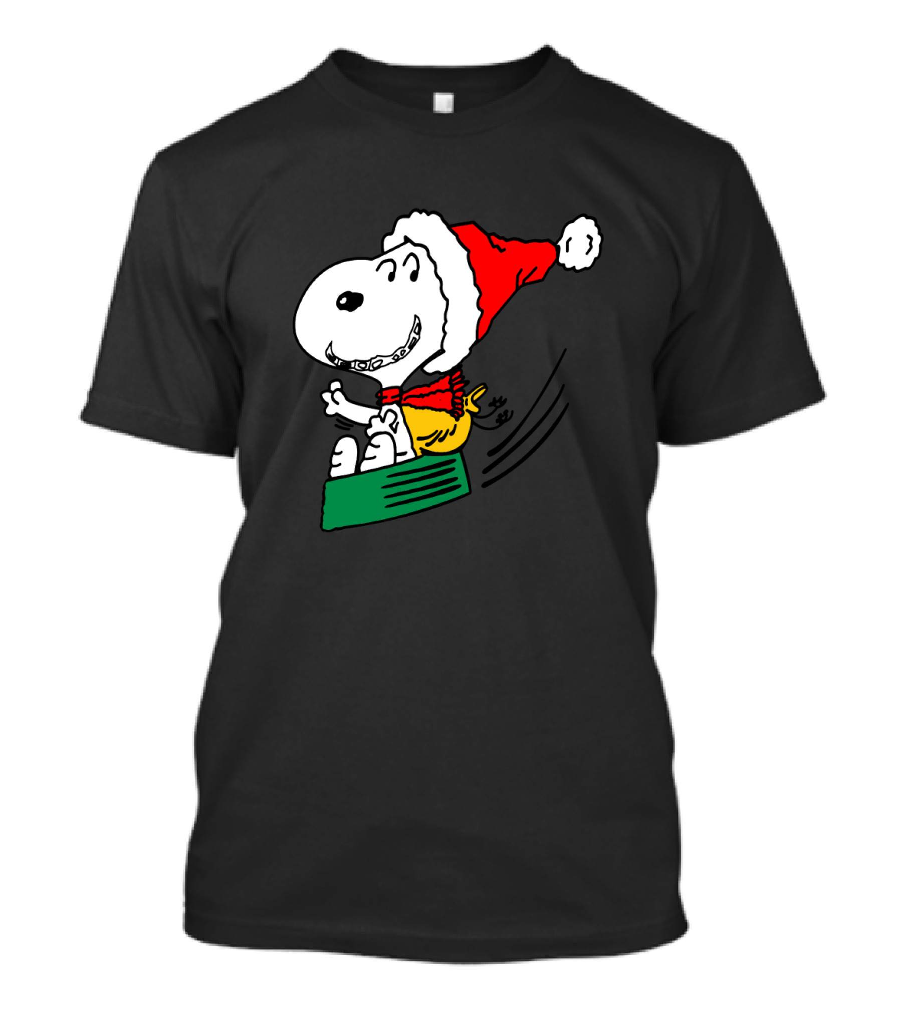 Snoopy Santa Sleigh Holiday Fun T-Shirt