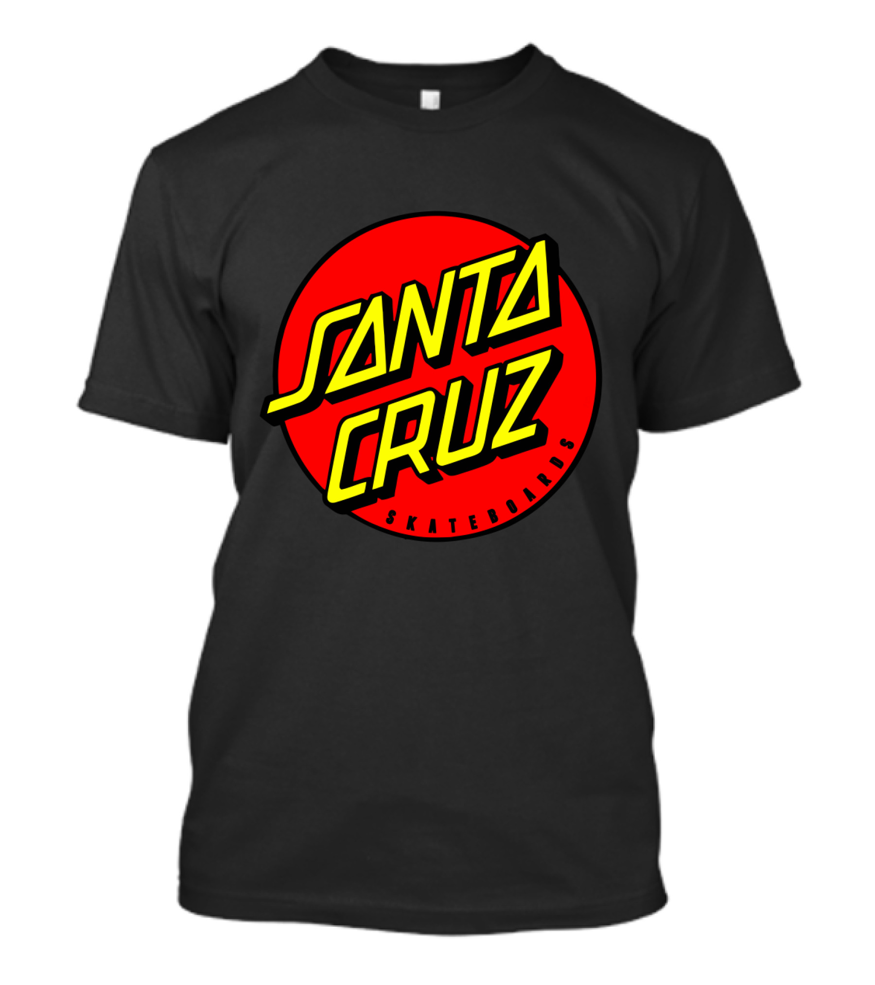 Santa Cruz Skateboards Red Circle Logo Vintage Style T-Shirt