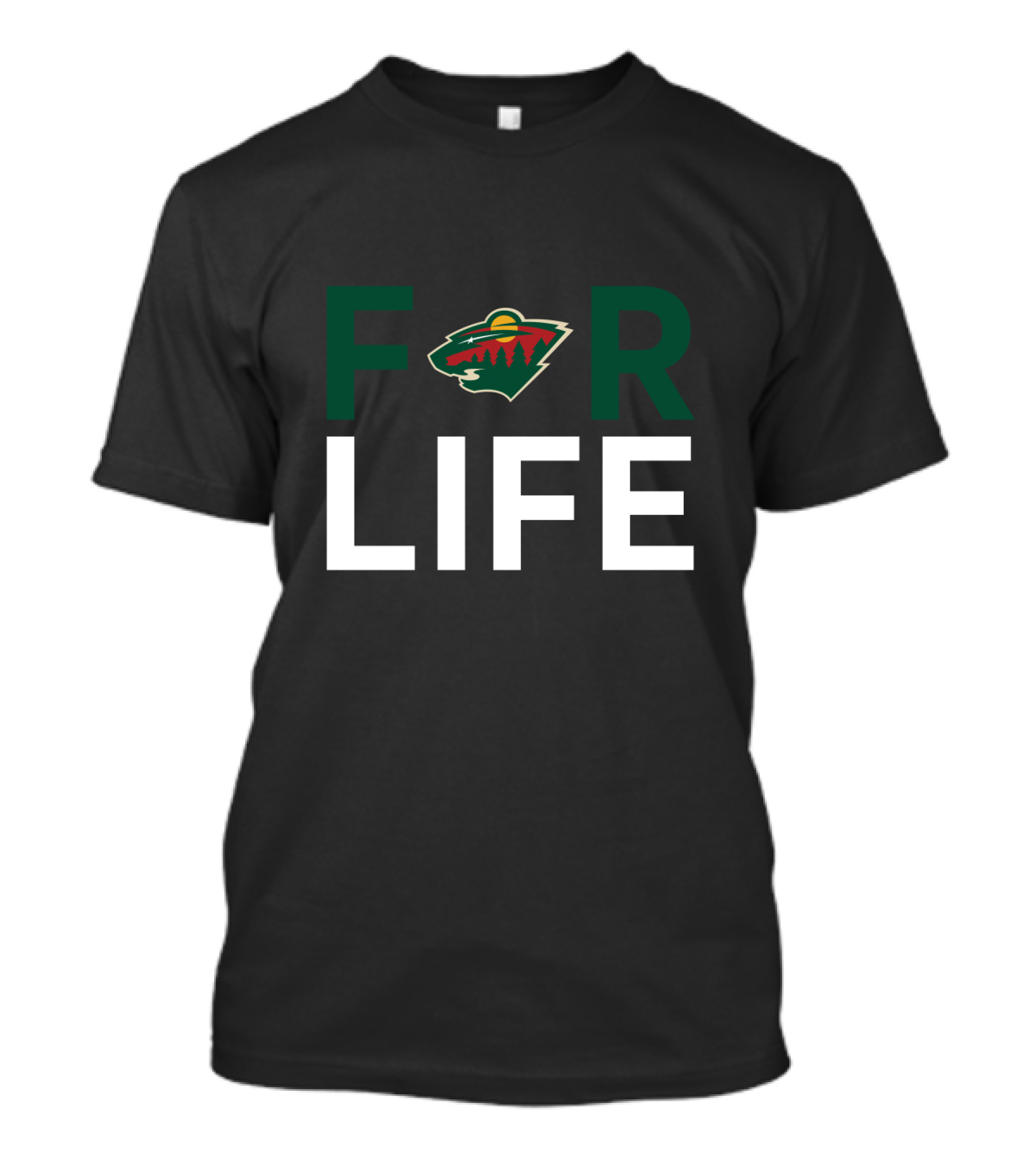 Minnesota Wild Fans Forever - For Life Commitment With Team T-Shirt