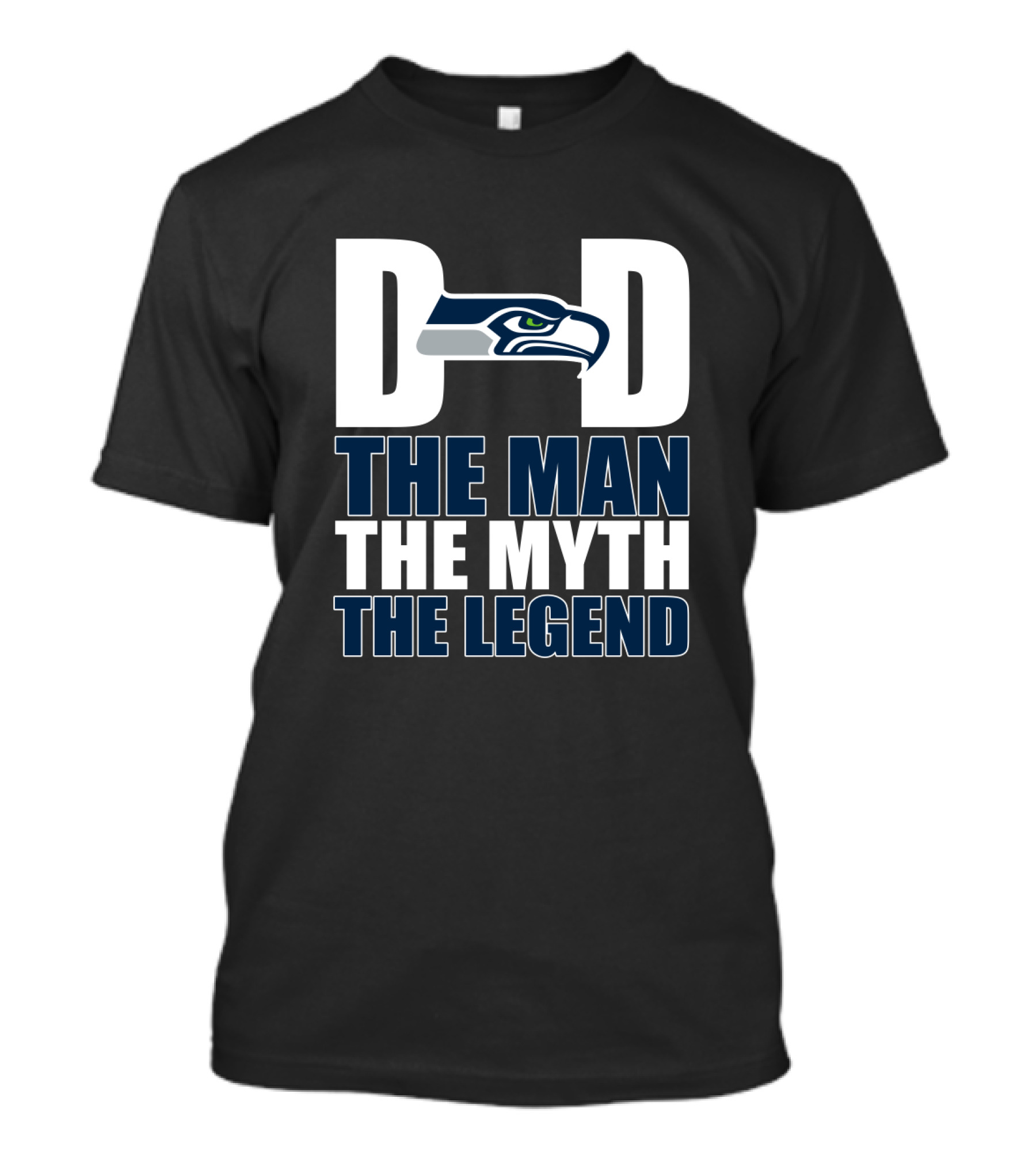 Seattle Seahawks Dad The Man The Myth The Legend Father's Day T-Shirt