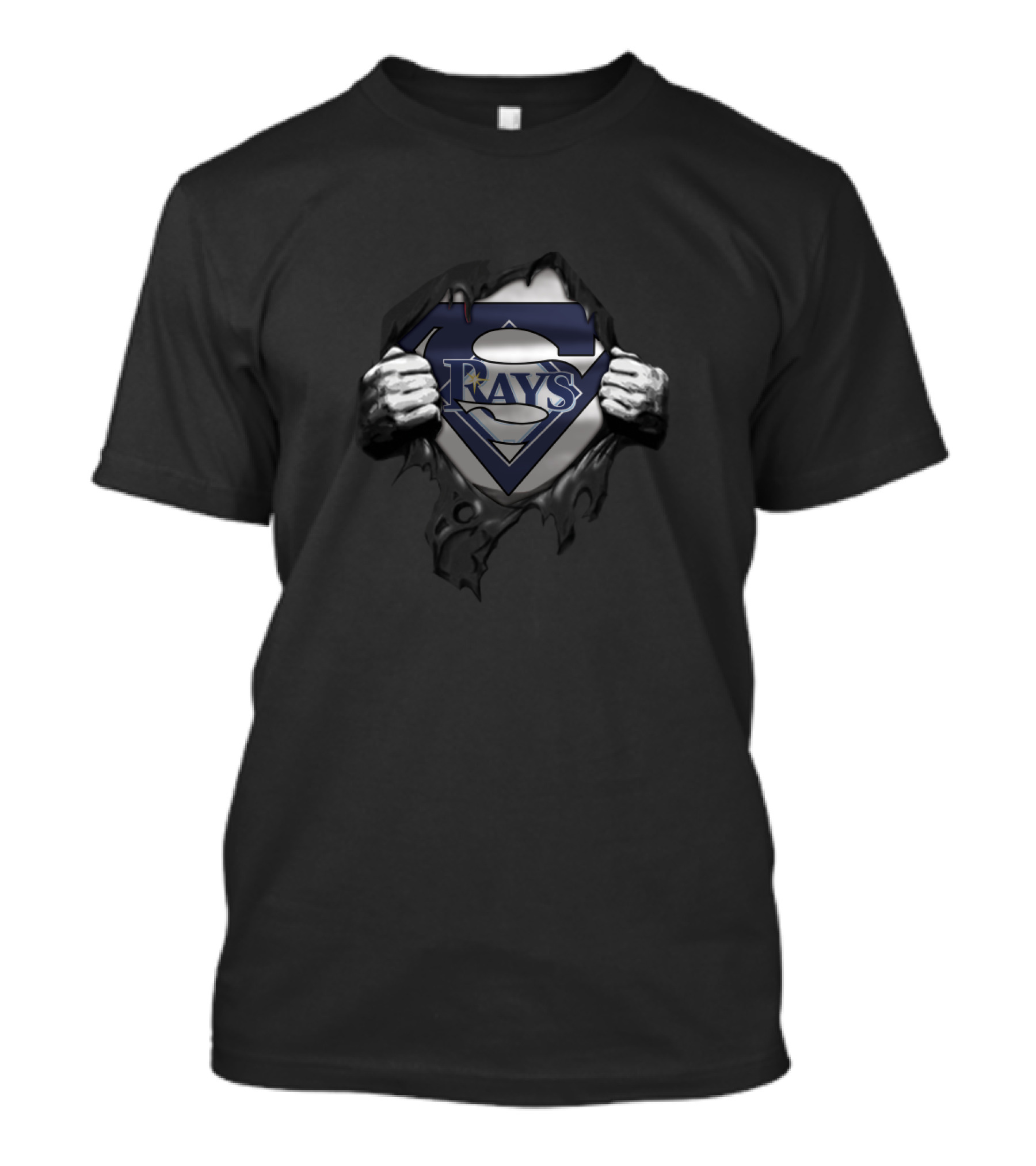 Tampa Bay Rays Superman Symbol Crossover T-Shirt