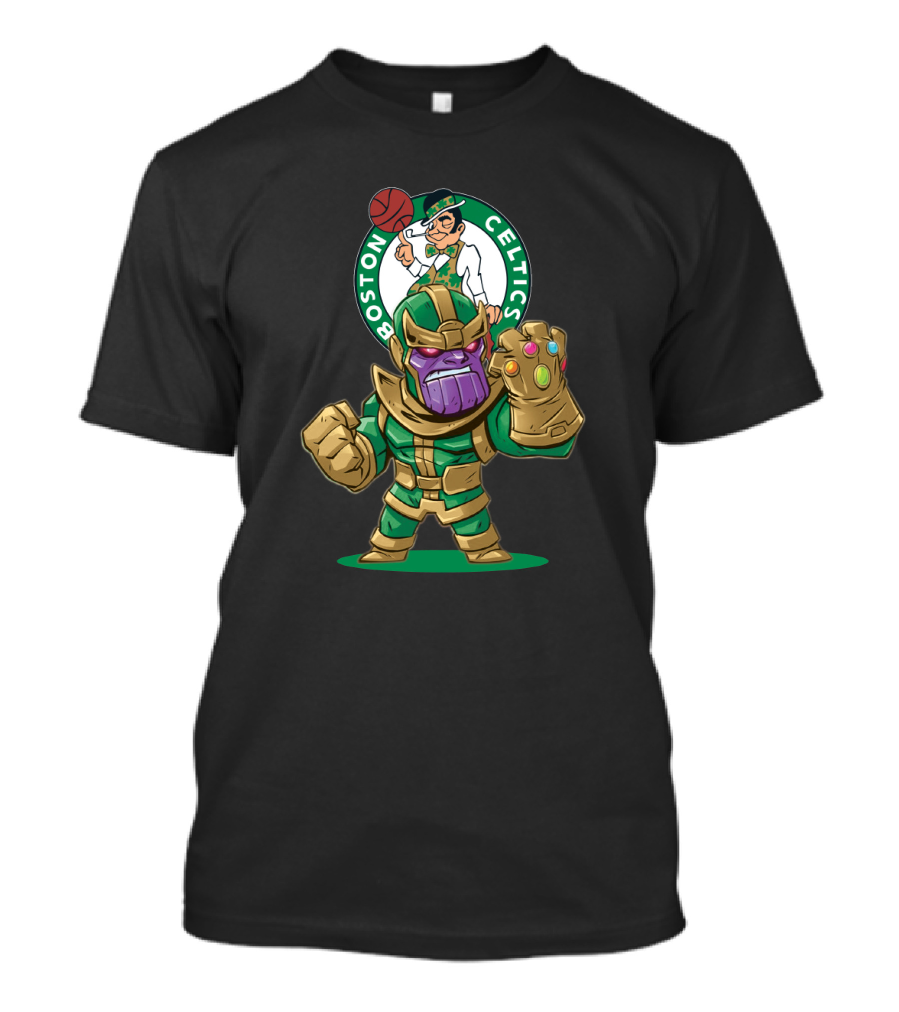 Boston Celtics Fans Infinity Gauntlet Mashup T-Shirt