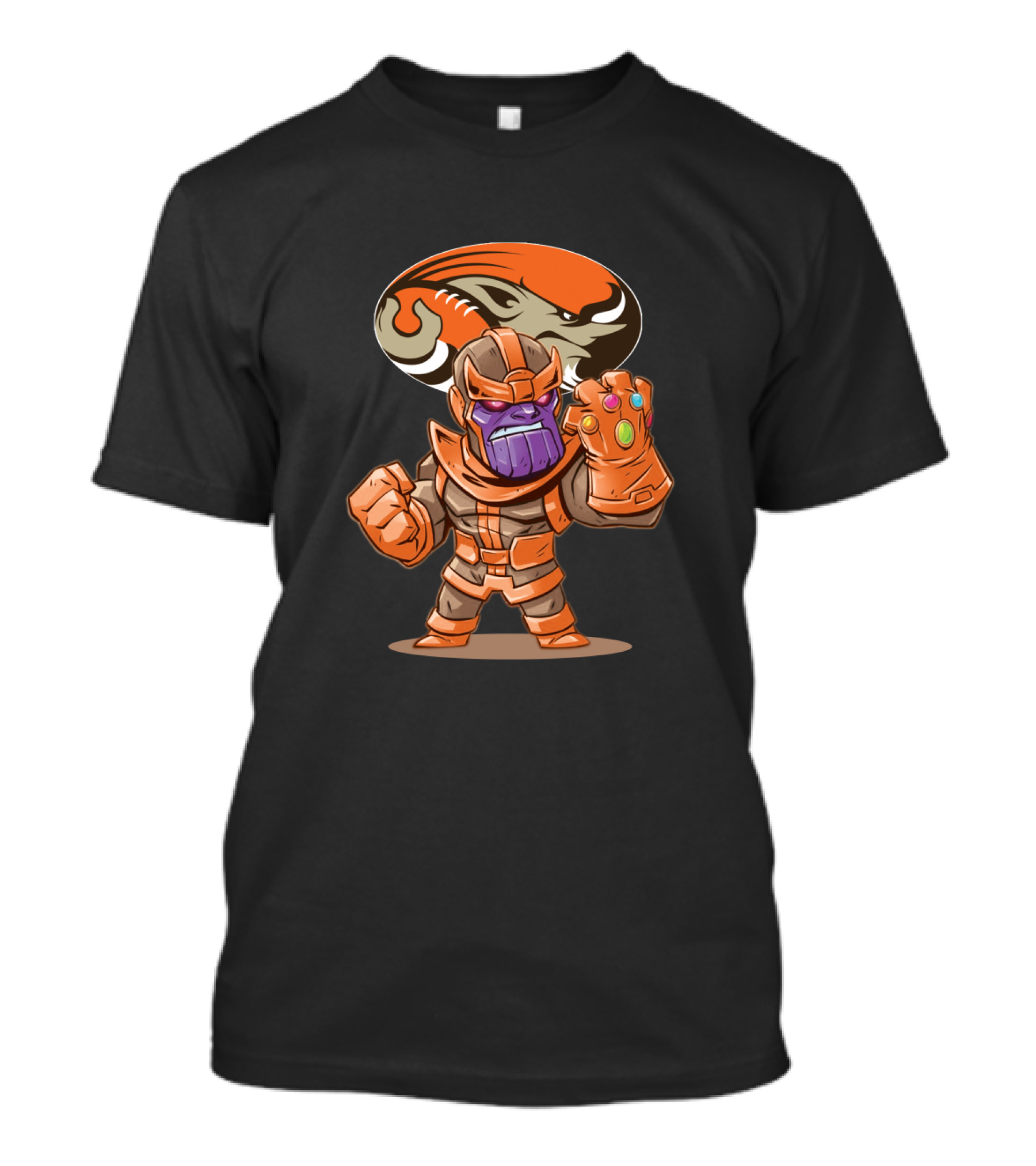 Thanos Meets Cleveland Browns Fans Infinity Gauntlet Victory T-Shirt