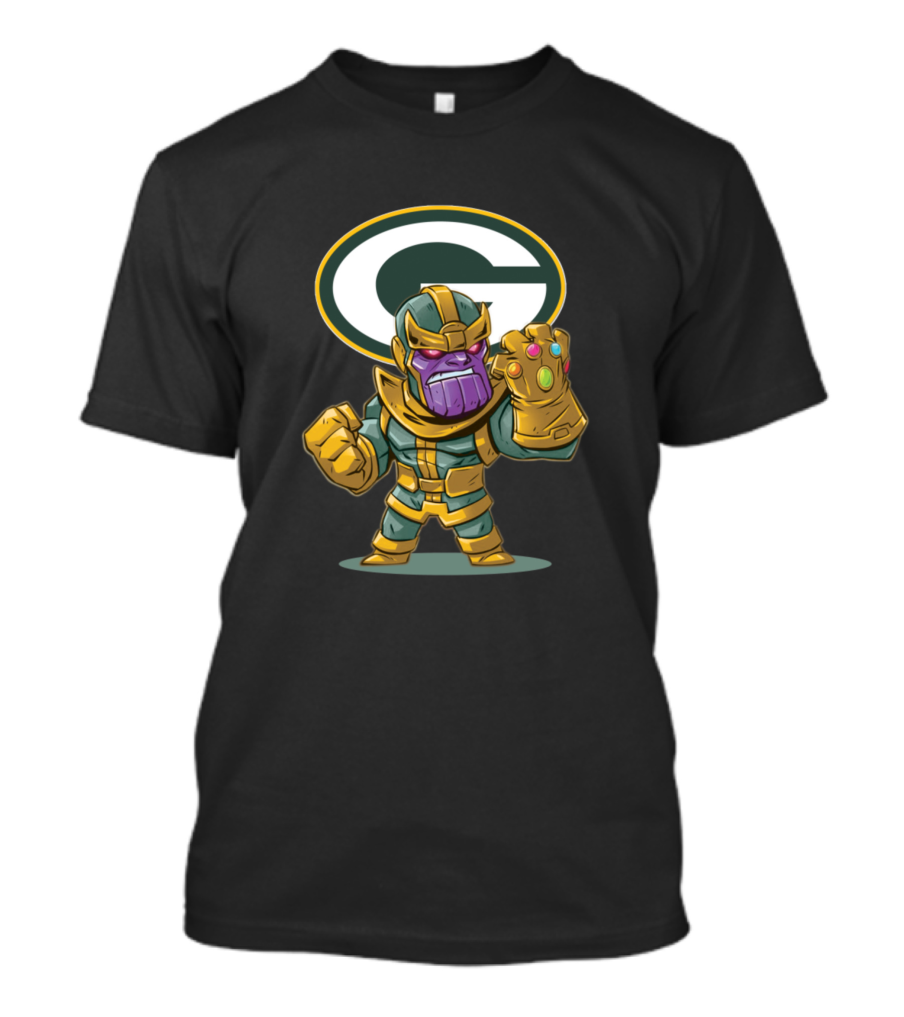 Thanos Meets Green Bay Packers Fans With Gauntlet Power T-Shirt