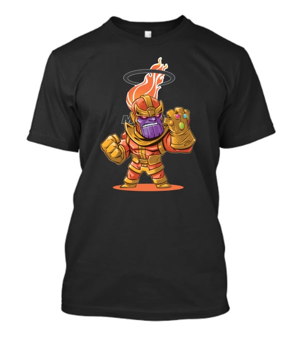 Miami Heat Fans Thanos Infinity Gauntlet Basketball Marvel T-Shirt