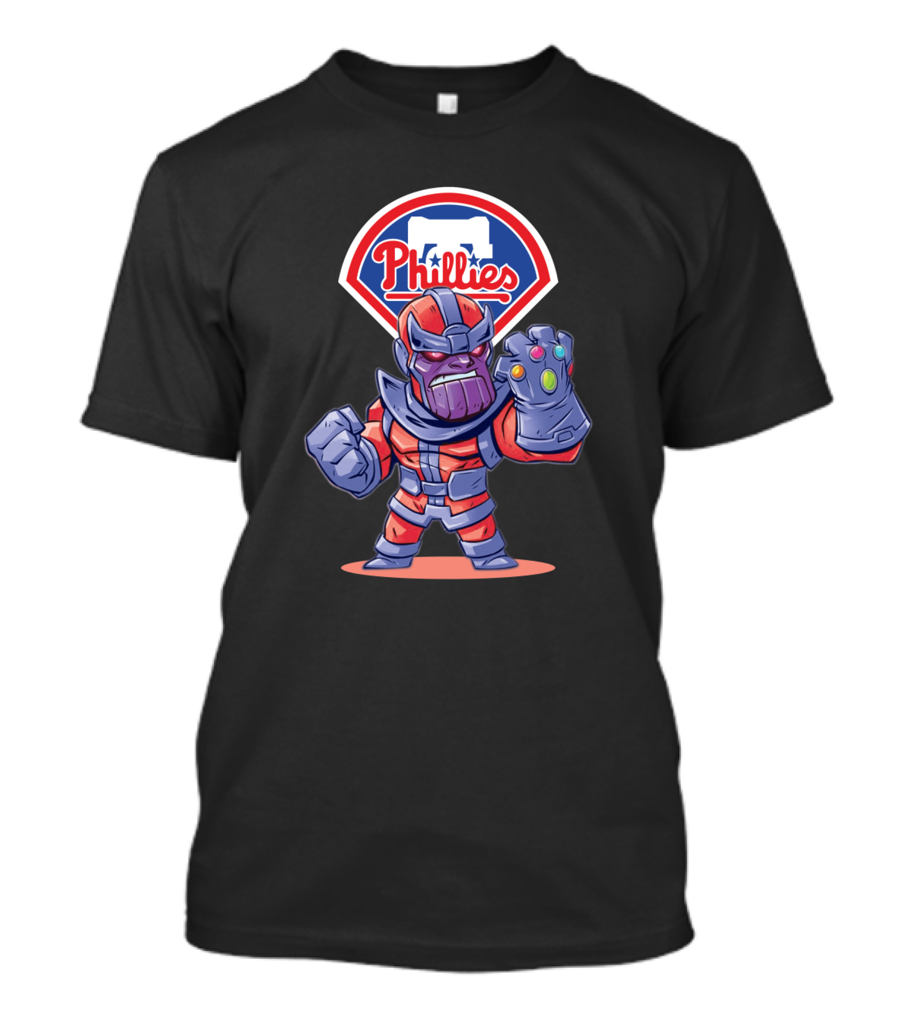 Thanos Dressed In Philadelphia Phillies Colors With MLB T-Shirt