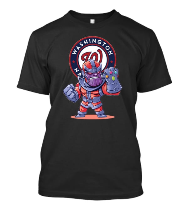 Washington Nationals Comic Thanos Mashup Fans Marvel Baseball Fusion T-Shirt