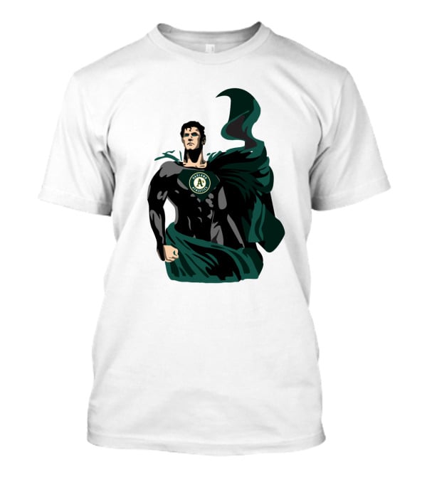 Oakland Athletics Superhero Emblem Combination T-Shirt