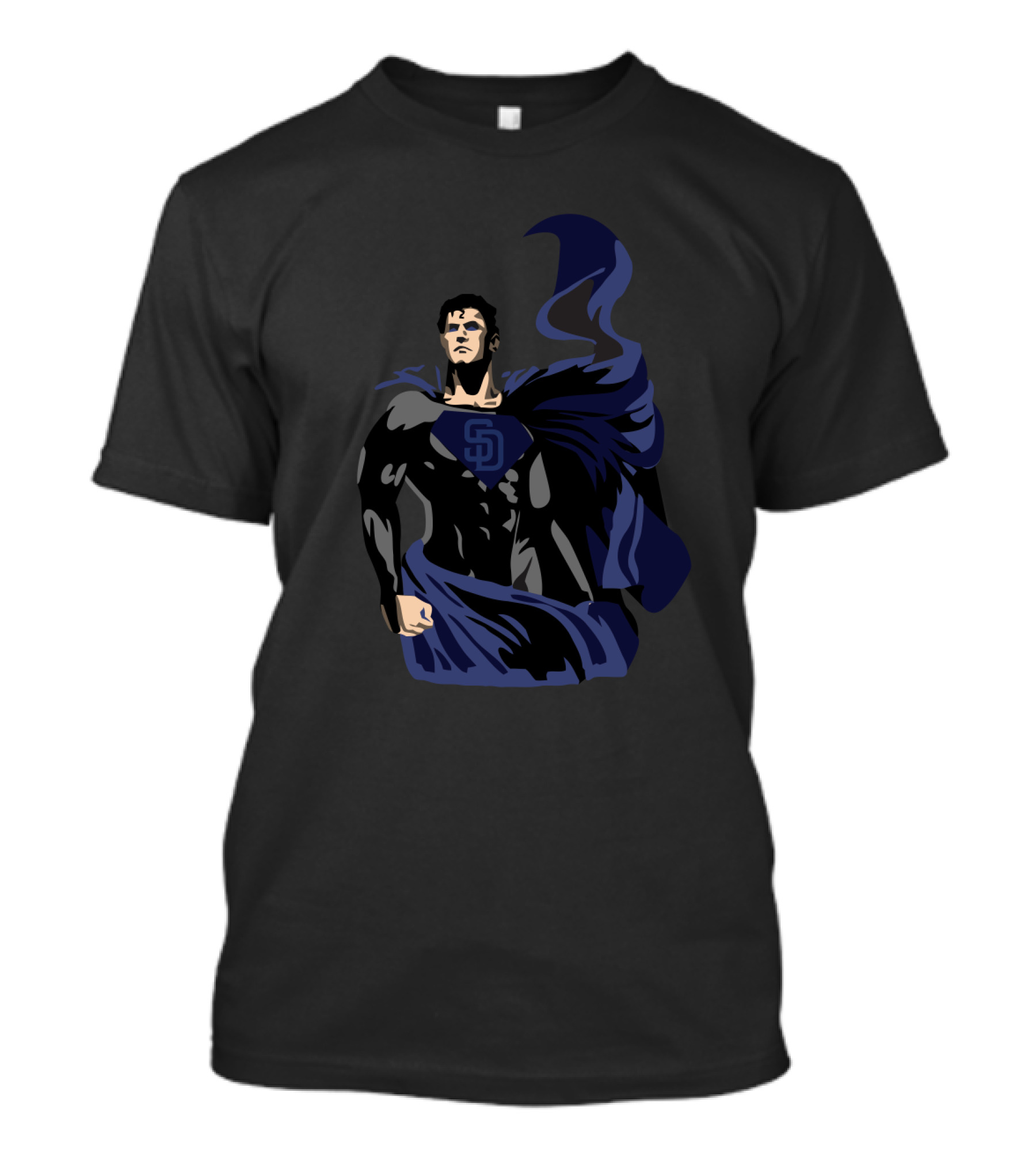 Superman Logo With San Diego Padres Emblem On Hero's Suit T-Shirt