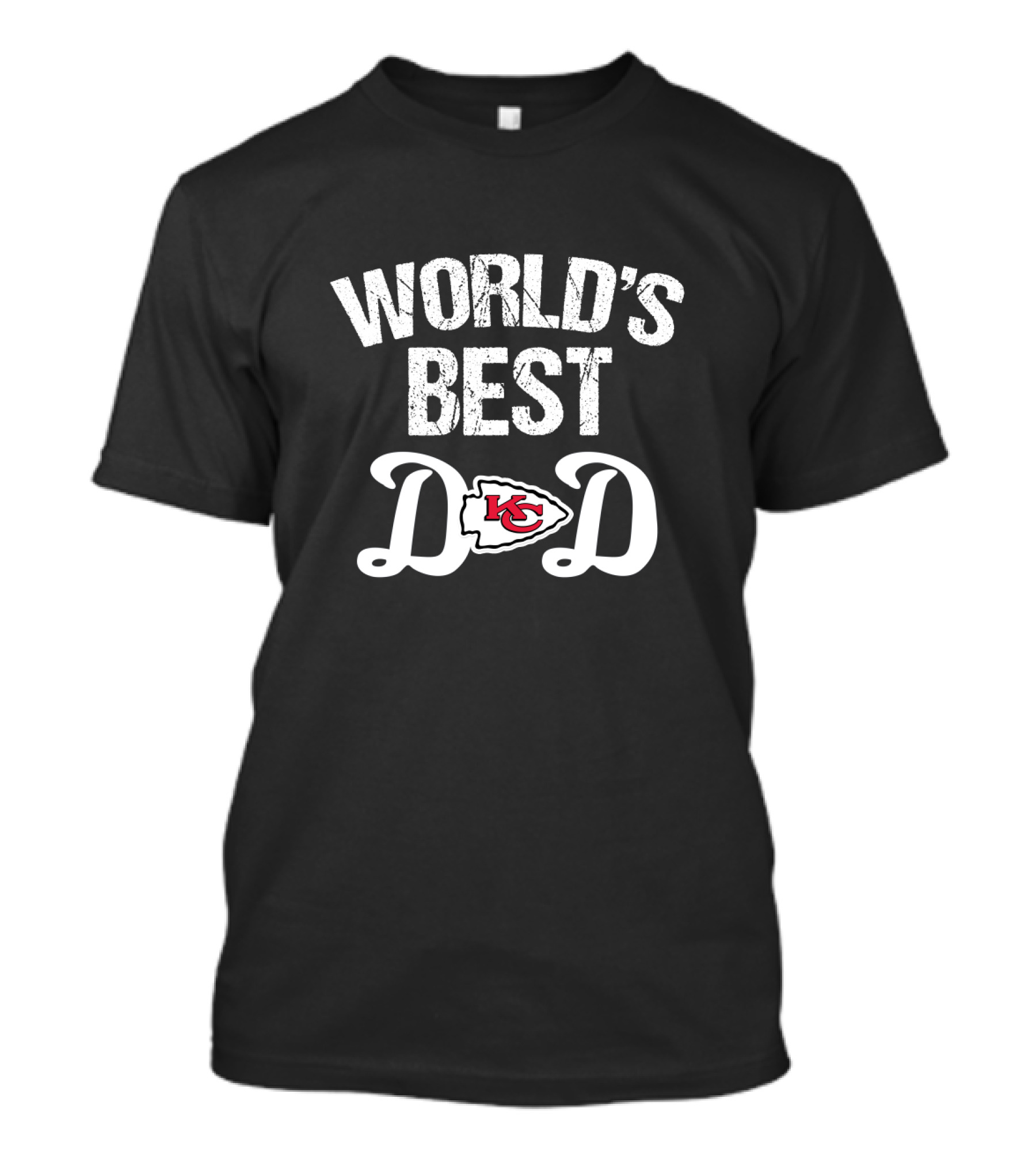 World's Best Dad Kansas City Chiefs Fan T-Shirt