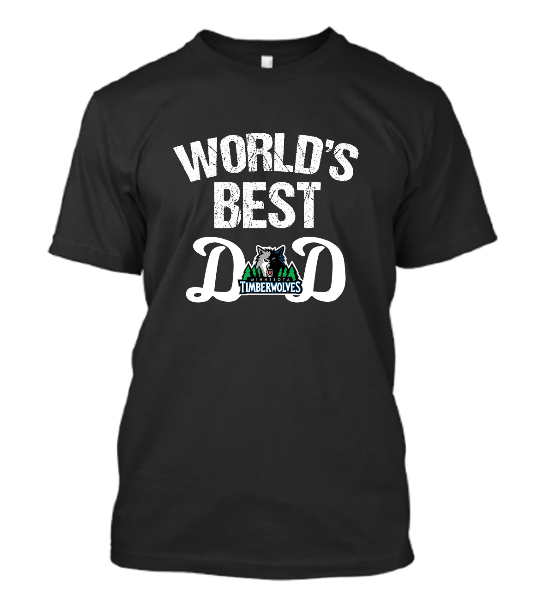 World's Best Minnesota Timberwolves Dad T-Shirt