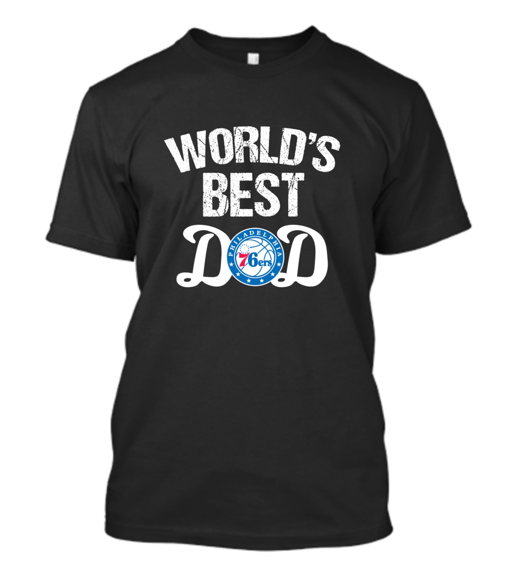 World's Best Dad Philadelphia 76ers Fans Father's Day Gift T-Shirt