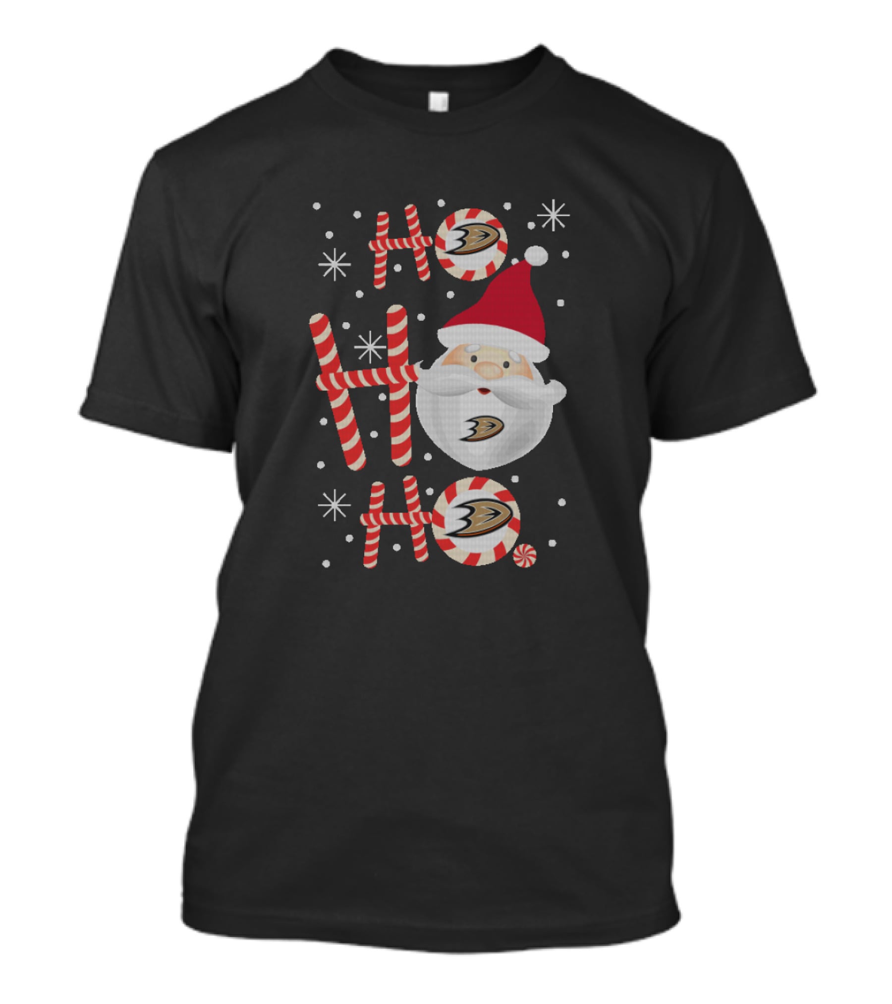 Santa Ho Ho Ho Anaheim Ducks Christmas T-Shirt