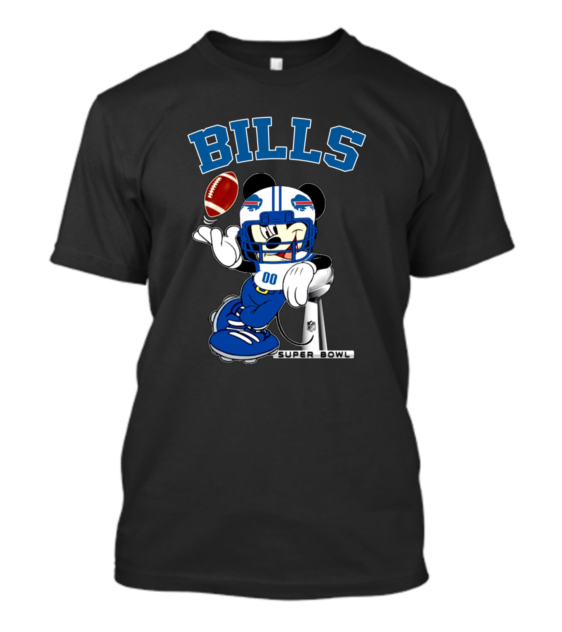 Buffalo Bills Mickey Football Super Bowl Nfl T-Shirt