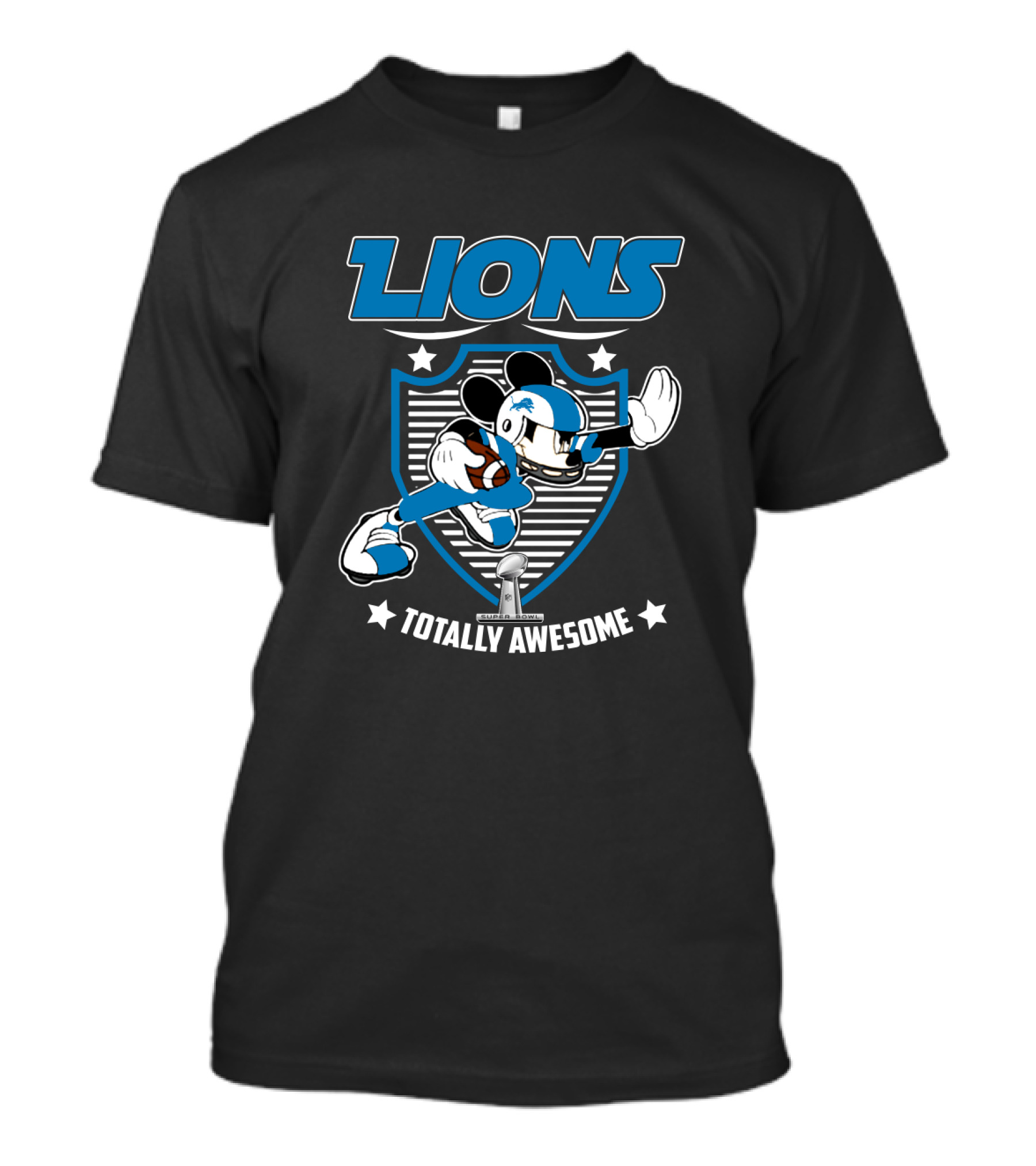Lions Totally Awesome For Mickey Fans Detroit T-Shirt