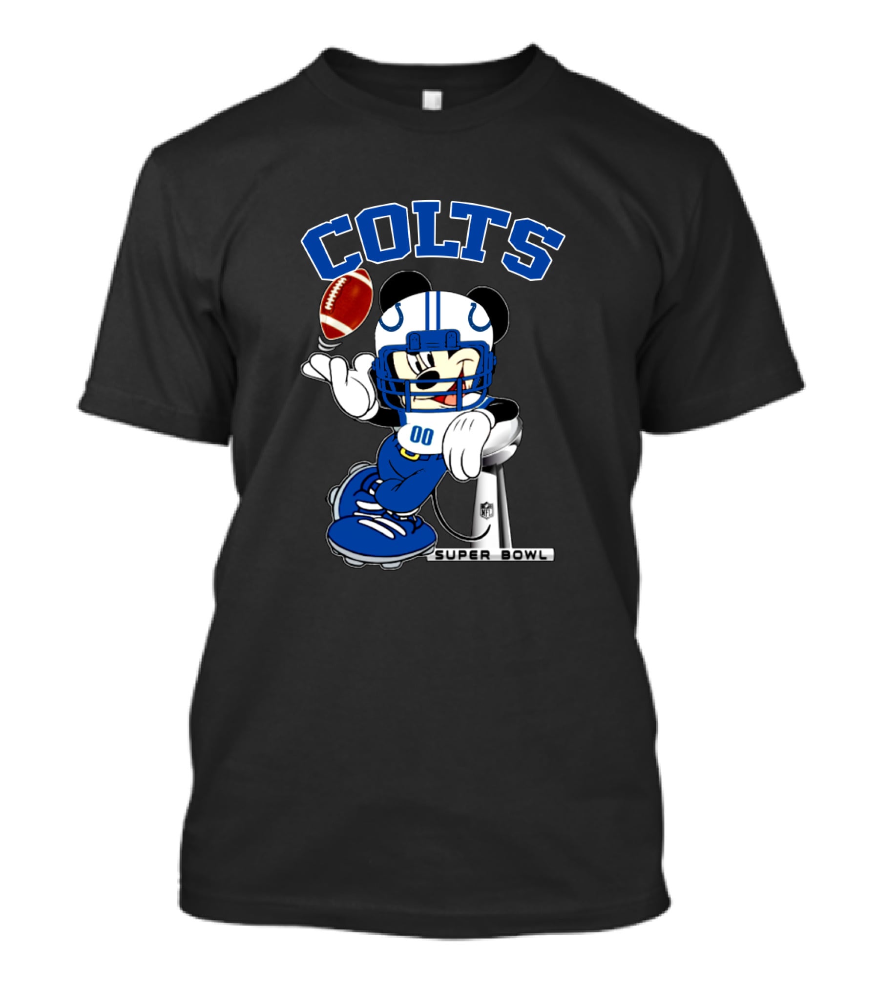 Colts Mickey Nfl Super Bowl Football Player T-Shirt